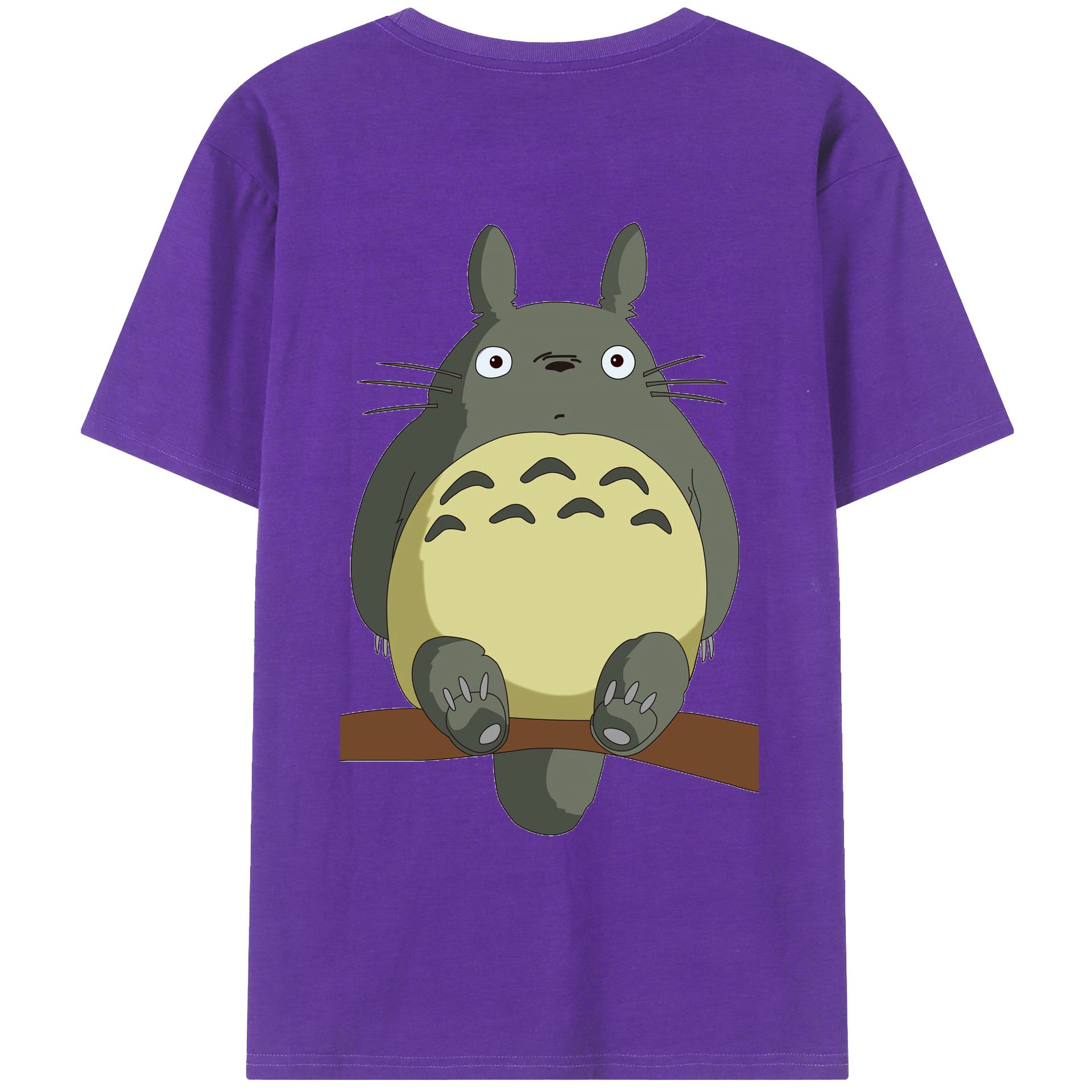 （画像用） となりのトトロ 草壁メイ 草壁サツキ My Neighbor Totoro Satsuki Kusakabe Mei Kusakabe 綿100％ メンズ半袖Tシャツ（バックプリント） 通気性
