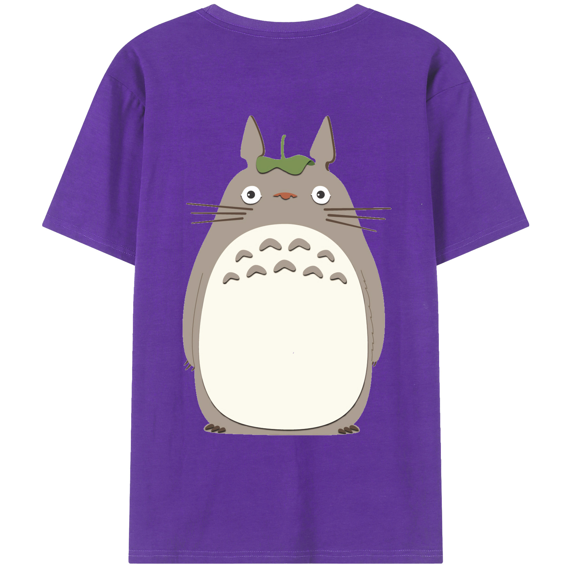 （画像用） となりのトトロ 草壁メイ 草壁サツキ My Neighbor Totoro Satsuki Kusakabe Mei Kusakabe 綿100％ メンズ半袖Tシャツ（バックプリント） 通気性
