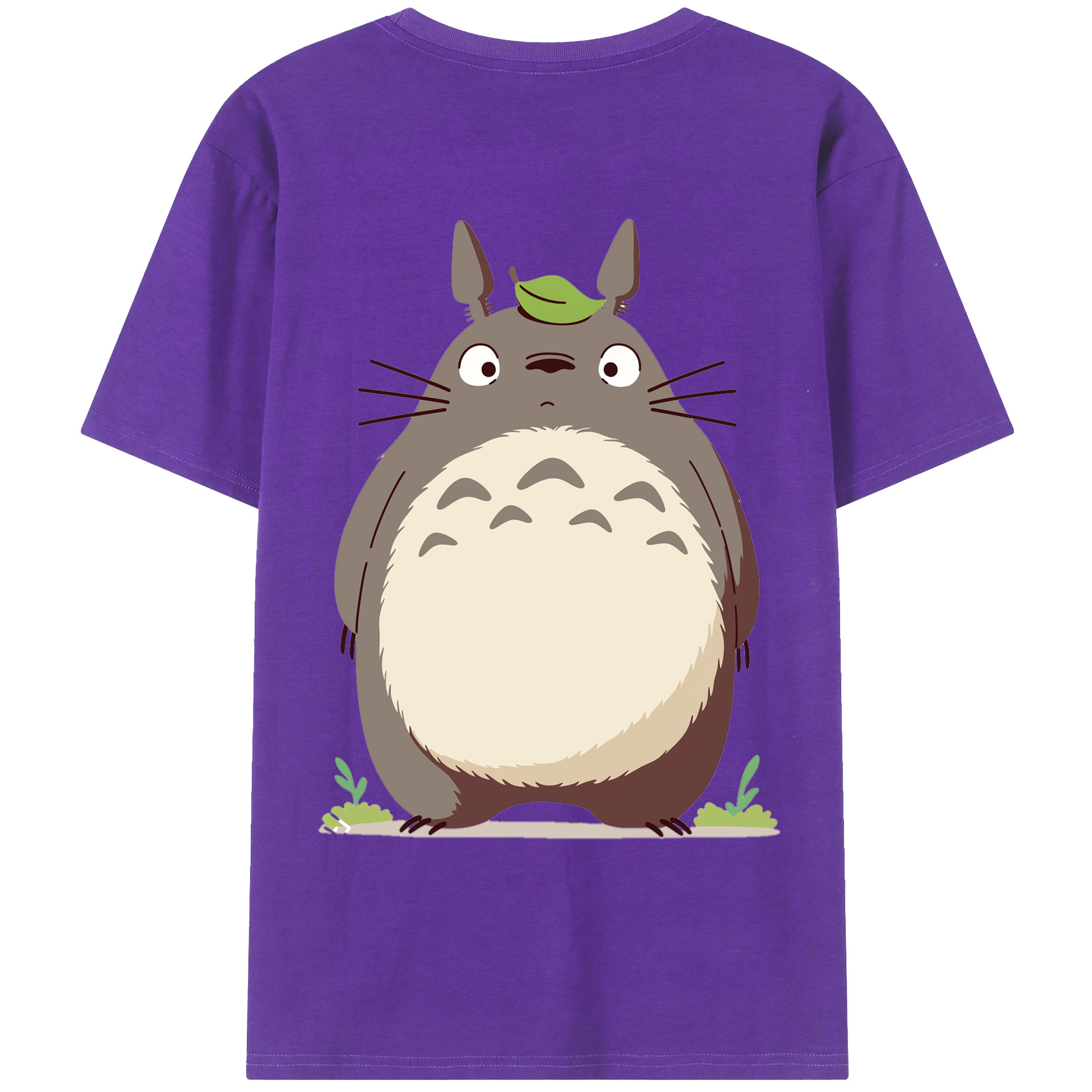 （画像用） となりのトトロ 草壁メイ 草壁サツキ My Neighbor Totoro Satsuki Kusakabe Mei Kusakabe 綿100％ メンズ半袖Tシャツ（バックプリント） 通気性