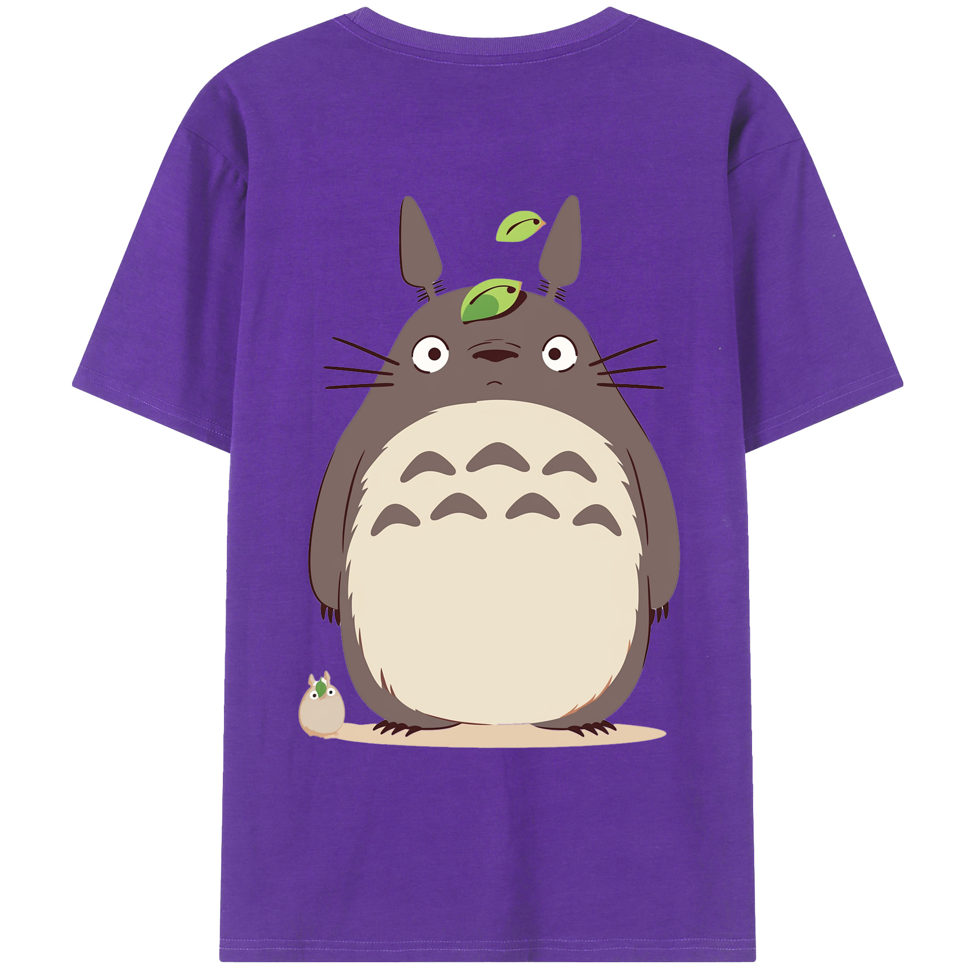 （画像用） となりのトトロ 草壁メイ 草壁サツキ My Neighbor Totoro Satsuki Kusakabe Mei Kusakabe 綿100％ メンズ半袖Tシャツ（バックプリント） 通気性