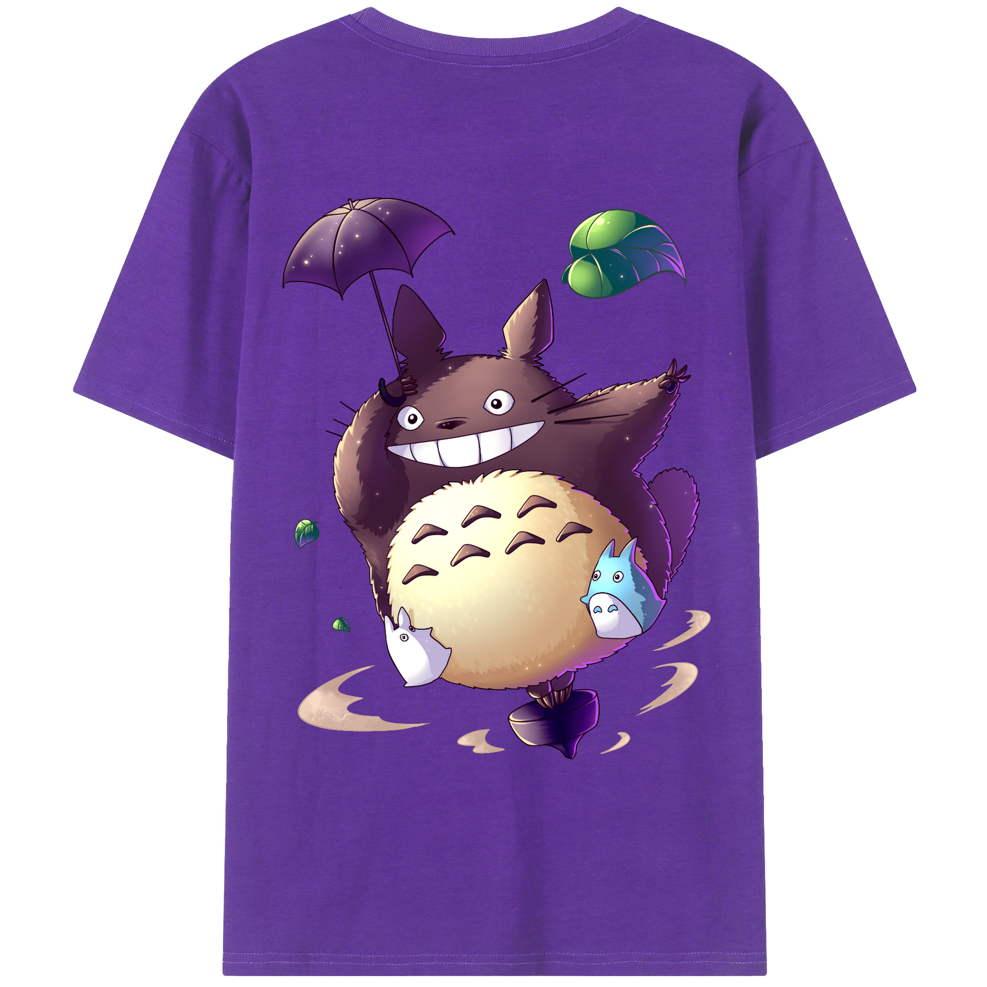（画像用） となりのトトロ 草壁メイ 草壁サツキ My Neighbor Totoro Satsuki Kusakabe Mei Kusakabe 綿100％ メンズ半袖Tシャツ（バックプリント） 通気性