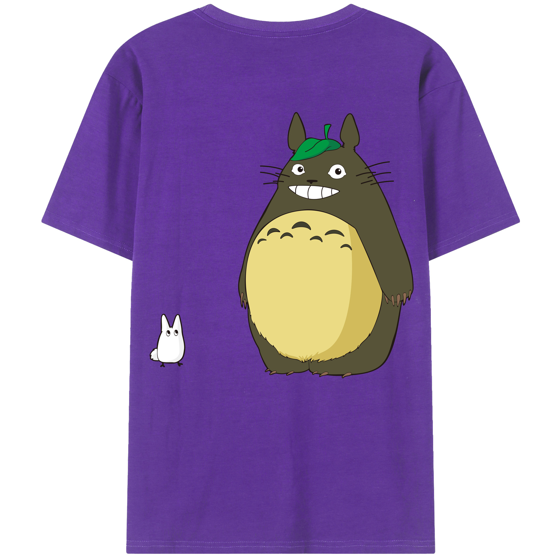 （画像用） となりのトトロ 草壁メイ 草壁サツキ My Neighbor Totoro Satsuki Kusakabe Mei Kusakabe 綿100％ メンズ半袖Tシャツ（バックプリント） 通気性
