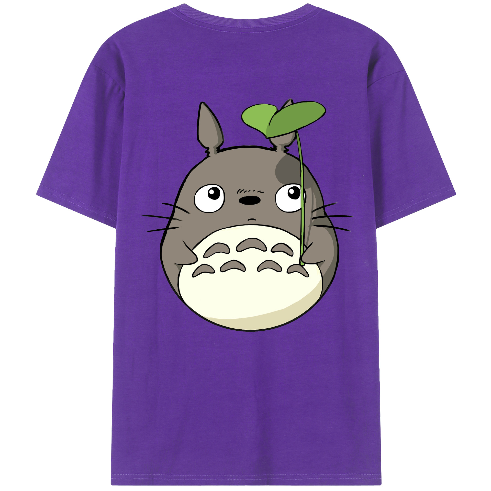 （画像用） となりのトトロ 草壁メイ 草壁サツキ My Neighbor Totoro Satsuki Kusakabe Mei Kusakabe 綿100％ メンズ半袖Tシャツ（バックプリント） 通気性