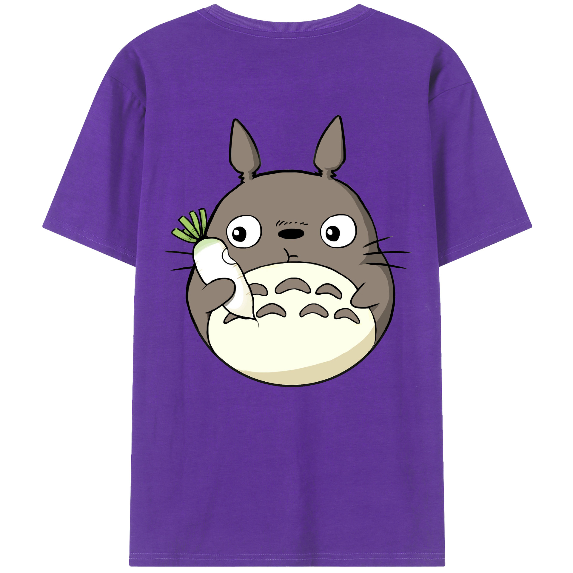 （画像用） となりのトトロ 草壁メイ 草壁サツキ My Neighbor Totoro Satsuki Kusakabe Mei Kusakabe 綿100％ メンズ半袖Tシャツ（バックプリント） 通気性