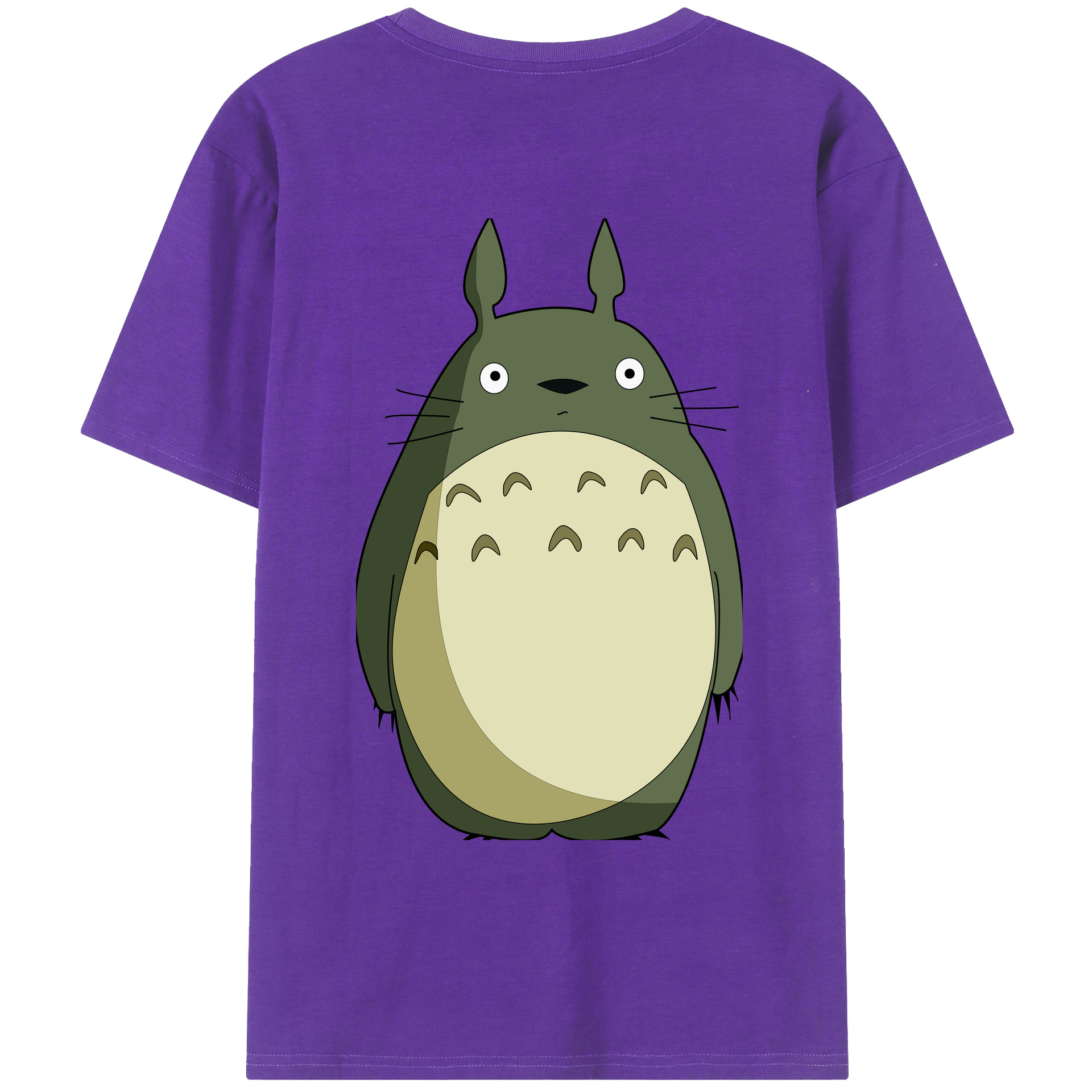 （画像用） となりのトトロ 草壁メイ 草壁サツキ My Neighbor Totoro Satsuki Kusakabe Mei Kusakabe 綿100％ メンズ半袖Tシャツ（バックプリント） 通気性