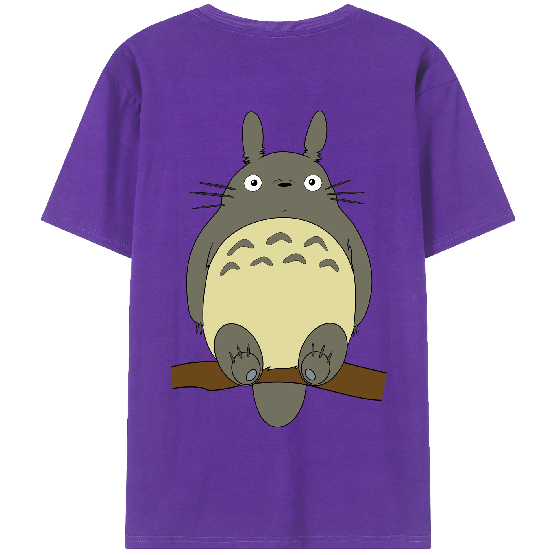 （画像用） となりのトトロ 草壁メイ 草壁サツキ My Neighbor Totoro Satsuki Kusakabe Mei Kusakabe 綿100％ メンズ半袖Tシャツ（バックプリント） 通気性