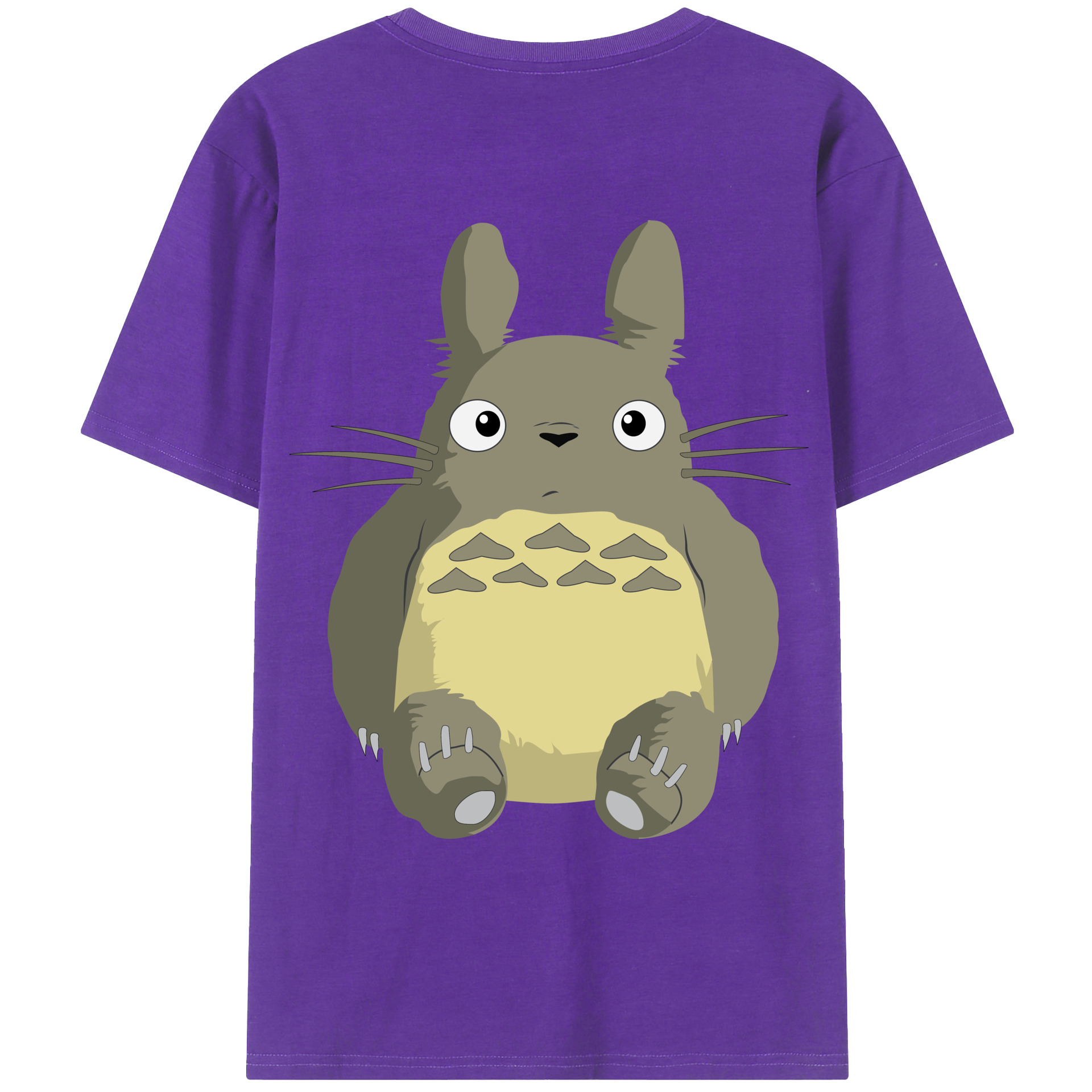 （画像用） となりのトトロ 草壁メイ 草壁サツキ My Neighbor Totoro Satsuki Kusakabe Mei Kusakabe 綿100％ メンズ半袖Tシャツ（バックプリント） 通気性