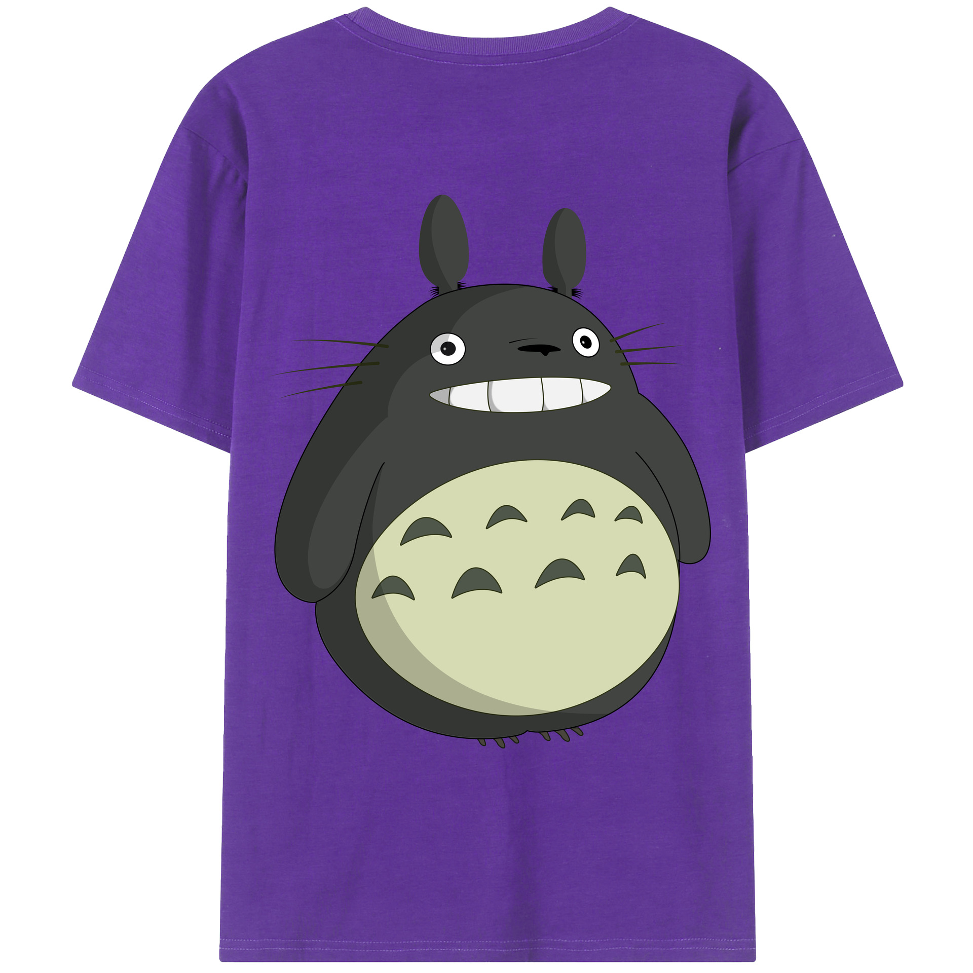 （画像用） となりのトトロ 草壁メイ 草壁サツキ My Neighbor Totoro Satsuki Kusakabe Mei Kusakabe 綿100％ メンズ半袖Tシャツ（バックプリント） 通気性