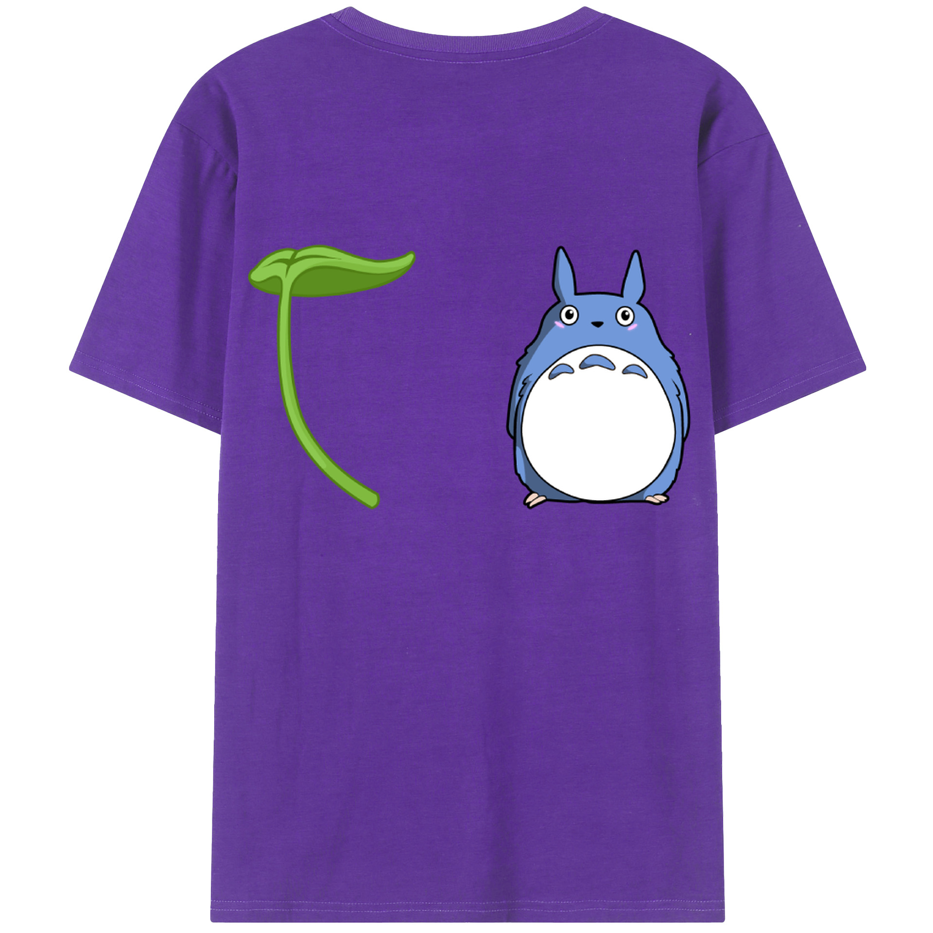 （画像用） となりのトトロ 草壁メイ 草壁サツキ My Neighbor Totoro Satsuki Kusakabe Mei Kusakabe 綿100％ メンズ半袖Tシャツ（バックプリント） 通気性