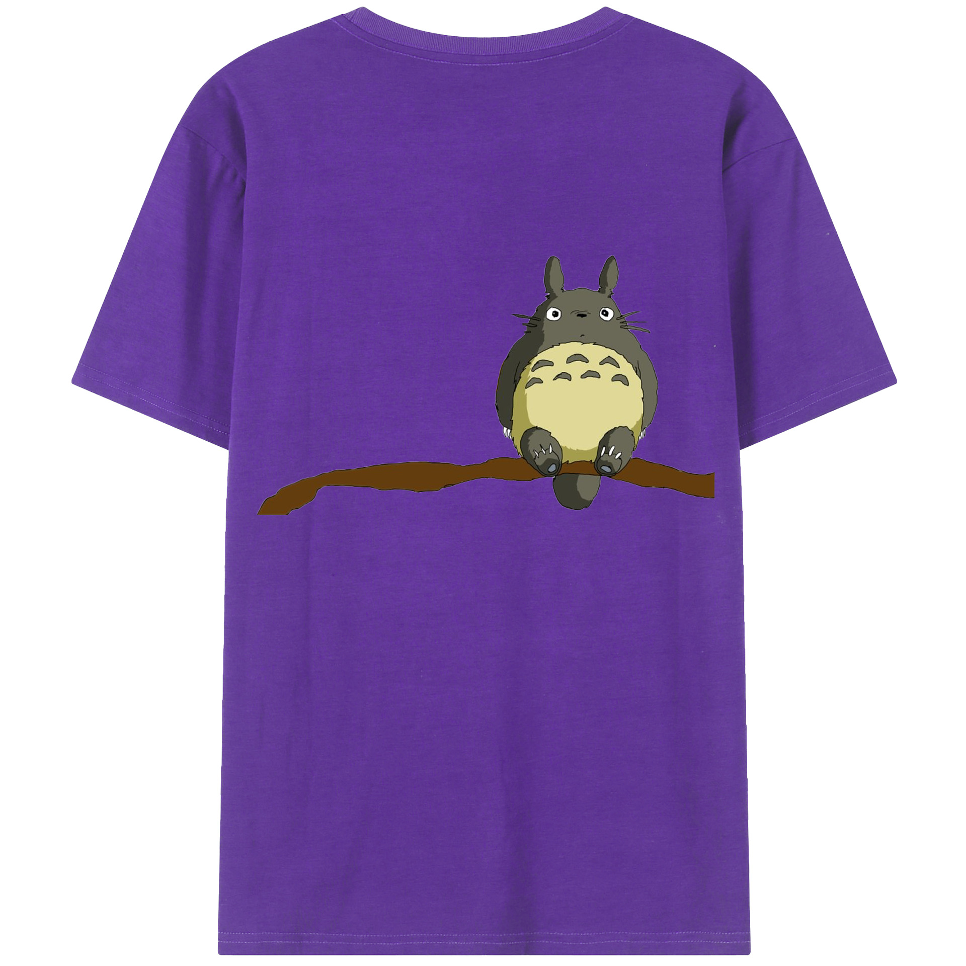 （画像用） となりのトトロ 草壁メイ 草壁サツキ My Neighbor Totoro Satsuki Kusakabe Mei Kusakabe 綿100％ メンズ半袖Tシャツ（バックプリント） 通気性