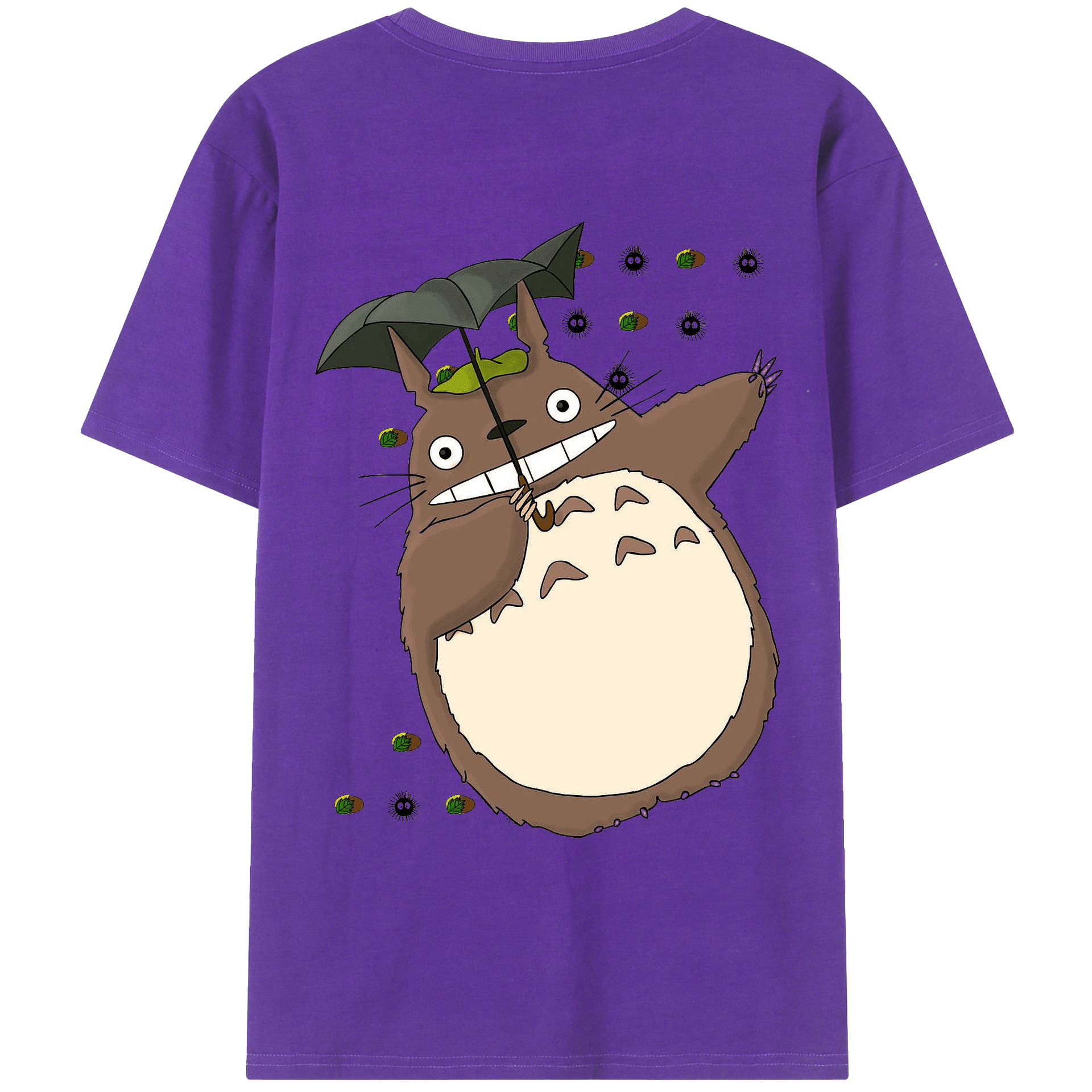 （画像用） となりのトトロ 草壁メイ 草壁サツキ My Neighbor Totoro Satsuki Kusakabe Mei Kusakabe 綿100％ メンズ半袖Tシャツ（バックプリント） 通気性