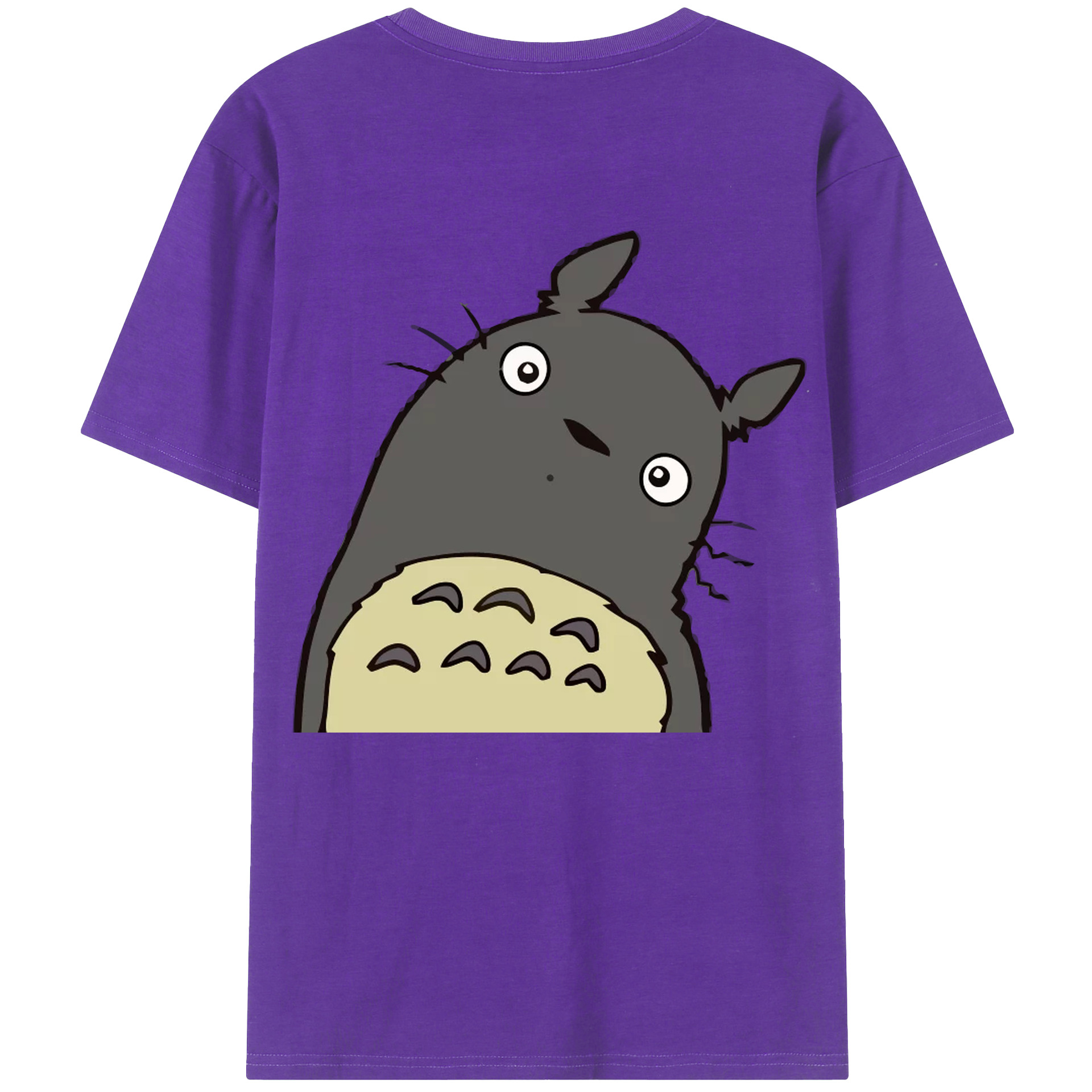 （画像用） となりのトトロ 草壁メイ 草壁サツキ My Neighbor Totoro Satsuki Kusakabe Mei Kusakabe 綿100％ メンズ半袖Tシャツ（バックプリント） 通気性