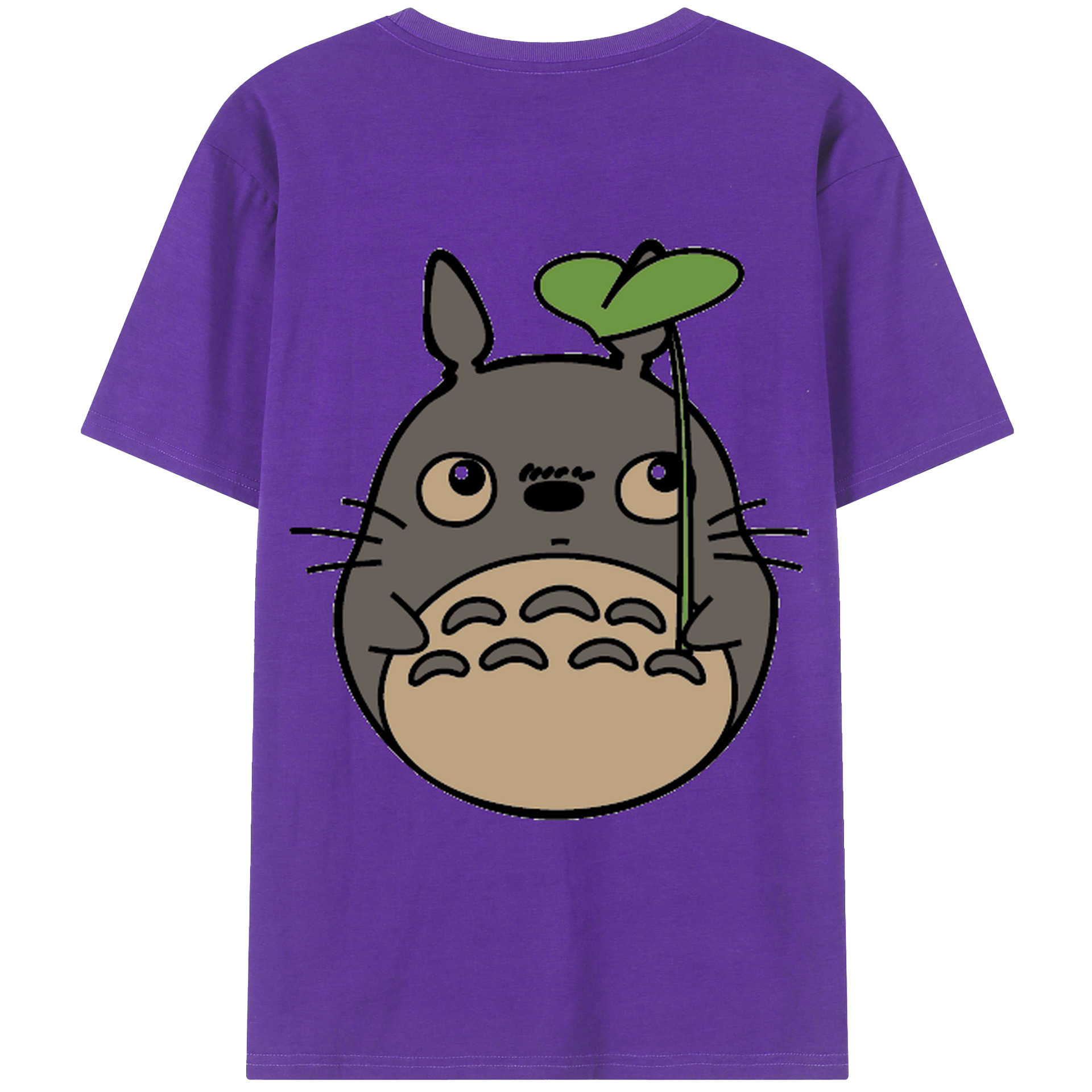 （画像用） となりのトトロ 草壁メイ 草壁サツキ My Neighbor Totoro Satsuki Kusakabe Mei Kusakabe 綿100％ メンズ半袖Tシャツ（バックプリント） 通気性