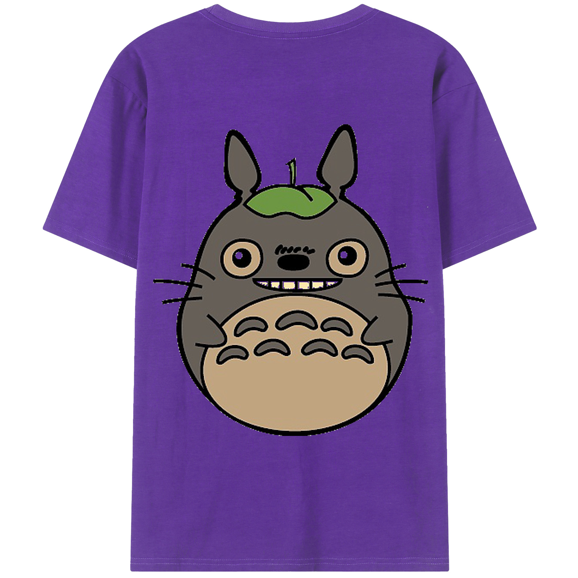 （画像用） となりのトトロ 草壁メイ 草壁サツキ My Neighbor Totoro Satsuki Kusakabe Mei Kusakabe 綿100％ メンズ半袖Tシャツ（バックプリント） 通気性