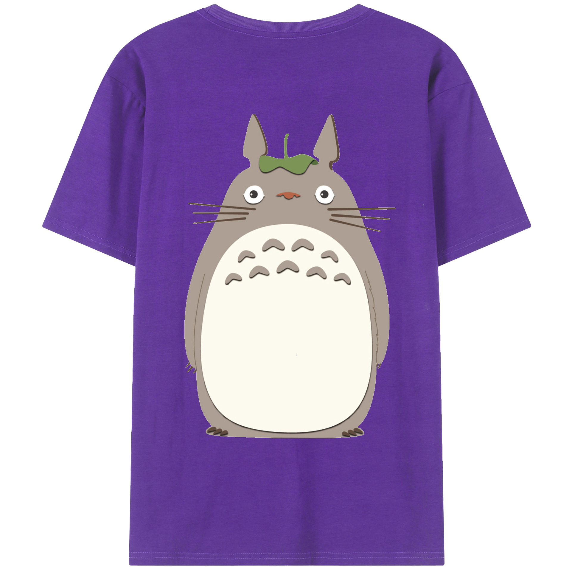 （画像用） となりのトトロ 草壁メイ 草壁サツキ My Neighbor Totoro Satsuki Kusakabe Mei Kusakabe 綿100％ メンズ半袖Tシャツ（バックプリント） 通気性