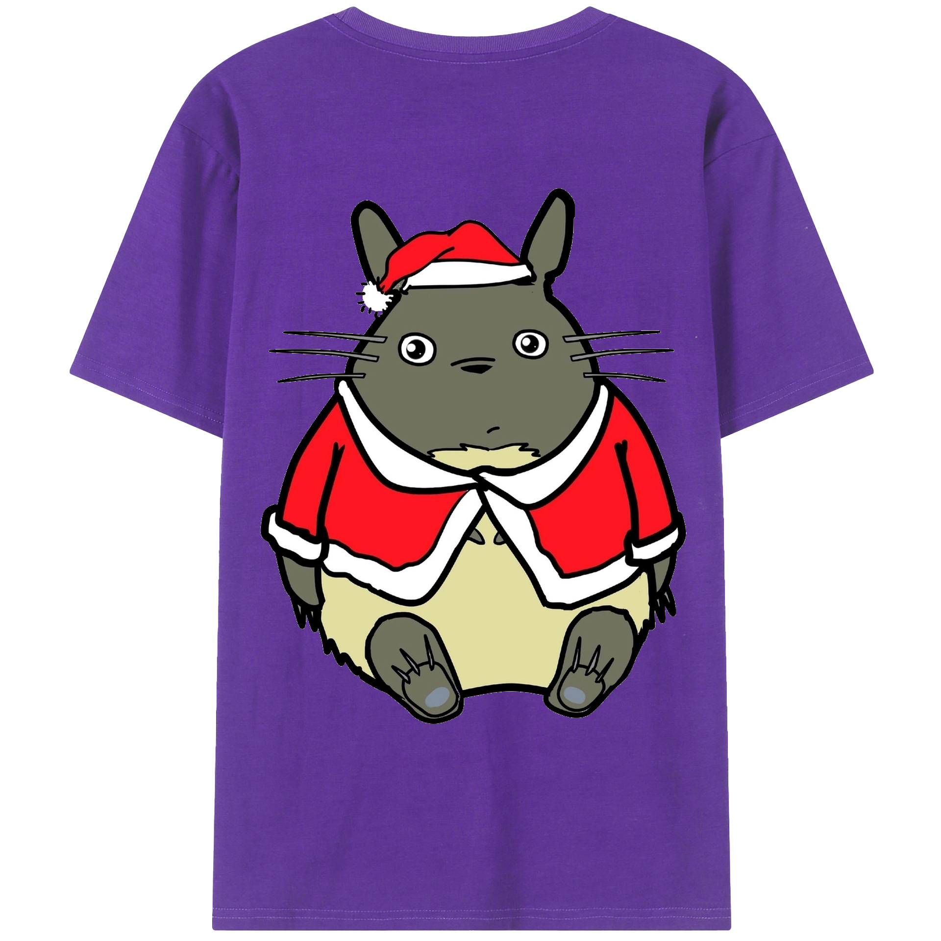 （画像用） となりのトトロ 草壁メイ 草壁サツキ My Neighbor Totoro Satsuki Kusakabe Mei Kusakabe 綿100％ メンズ半袖Tシャツ（バックプリント） 通気性