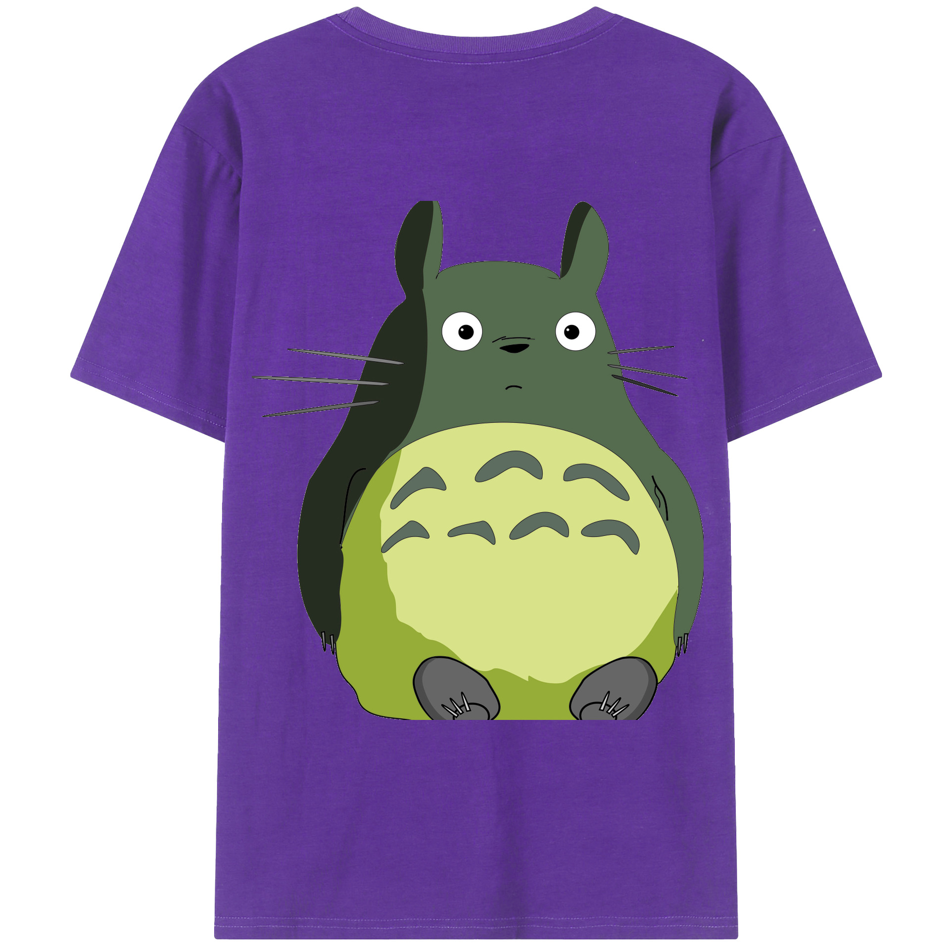 （画像用） となりのトトロ 草壁メイ 草壁サツキ My Neighbor Totoro Satsuki Kusakabe Mei Kusakabe 綿100％ メンズ半袖Tシャツ（バックプリント） 通気性