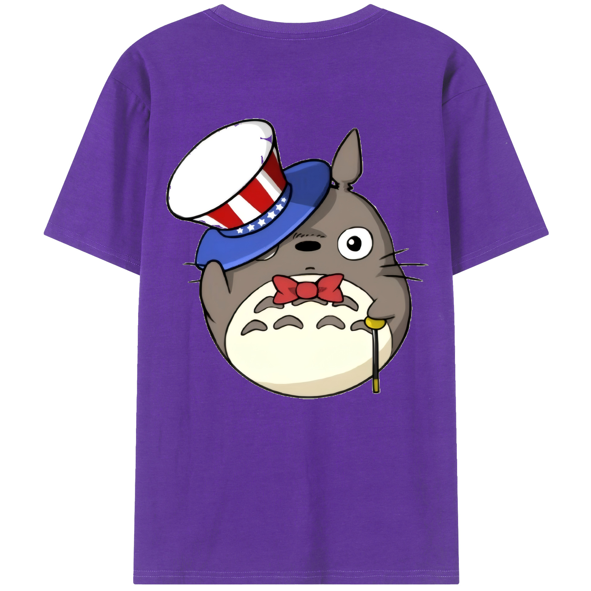 （画像用） となりのトトロ 草壁メイ 草壁サツキ My Neighbor Totoro Satsuki Kusakabe Mei Kusakabe 綿100％ メンズ半袖Tシャツ（バックプリント） 通気性