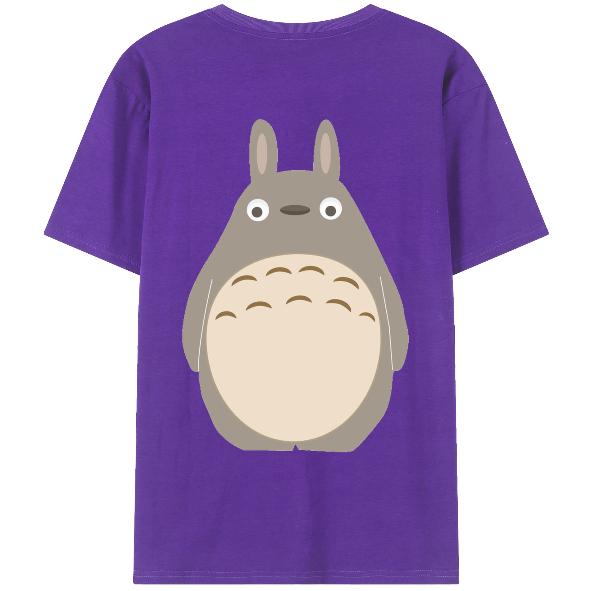 （画像用） となりのトトロ 草壁メイ 草壁サツキ My Neighbor Totoro Satsuki Kusakabe Mei Kusakabe 綿100％ メンズ半袖Tシャツ（バックプリント） 通気性