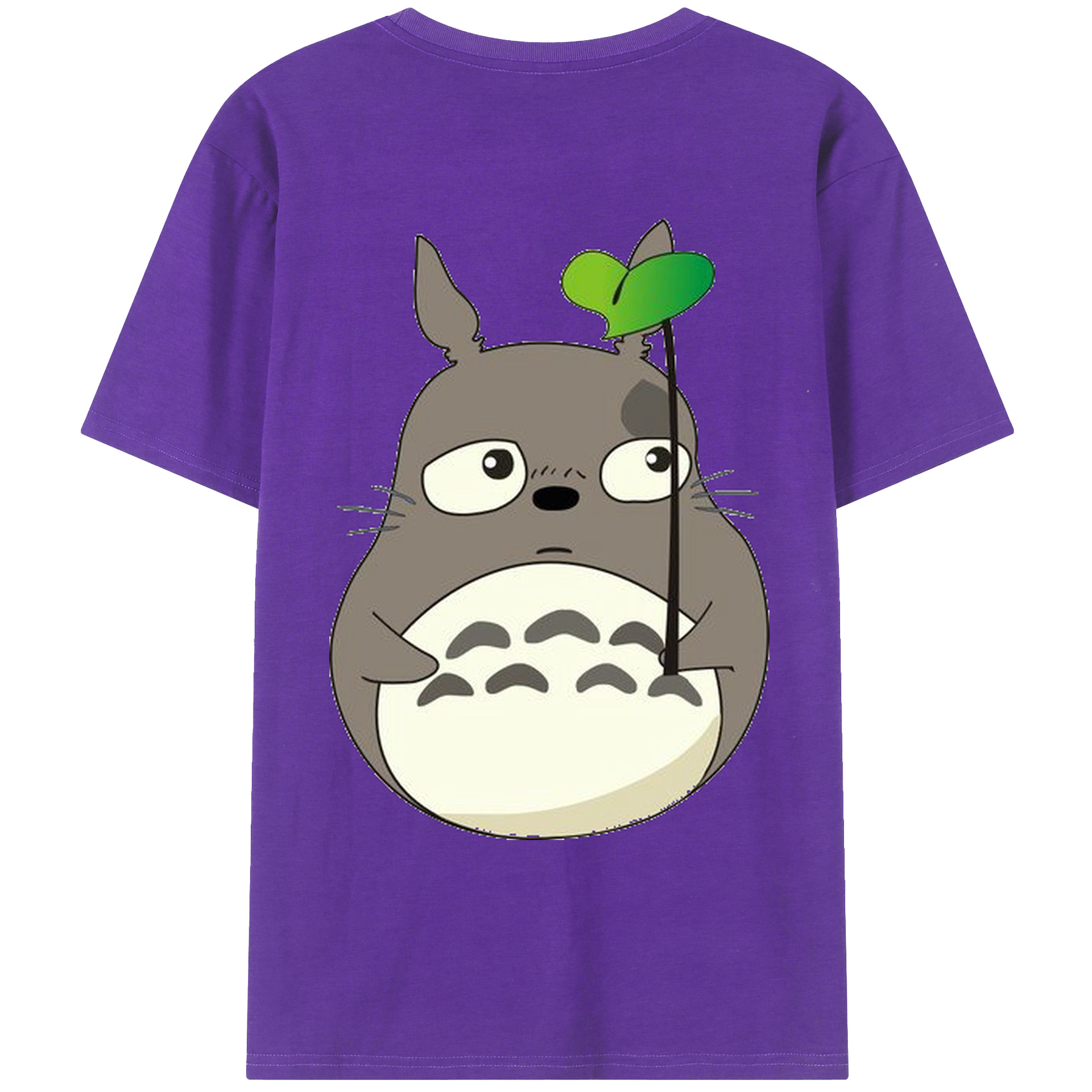 （画像用） となりのトトロ 草壁メイ 草壁サツキ My Neighbor Totoro Satsuki Kusakabe Mei Kusakabe 綿100％ メンズ半袖Tシャツ（バックプリント） 通気性