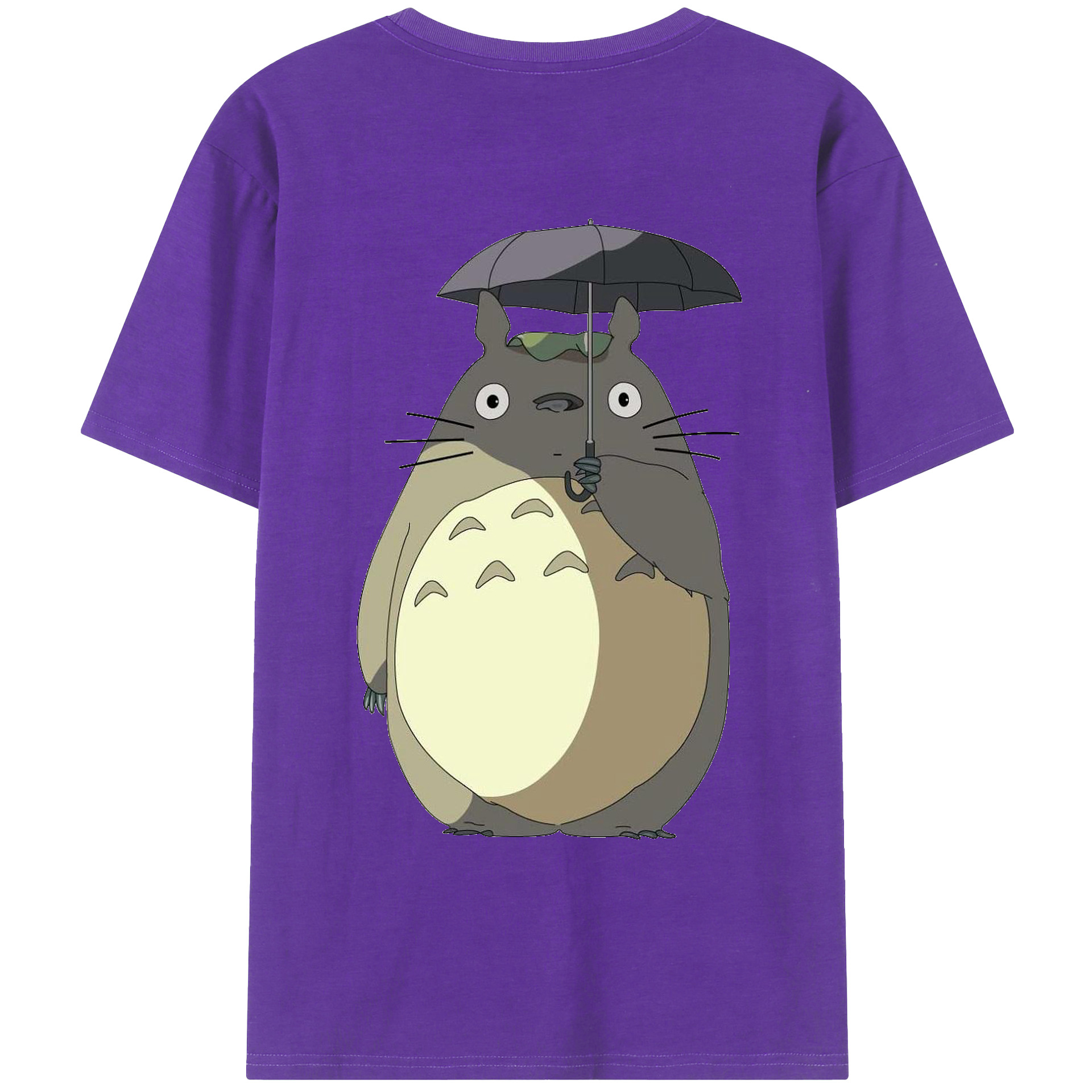 （画像用） となりのトトロ 草壁メイ 草壁サツキ My Neighbor Totoro Satsuki Kusakabe Mei Kusakabe 綿100％ メンズ半袖Tシャツ（バックプリント） 通気性