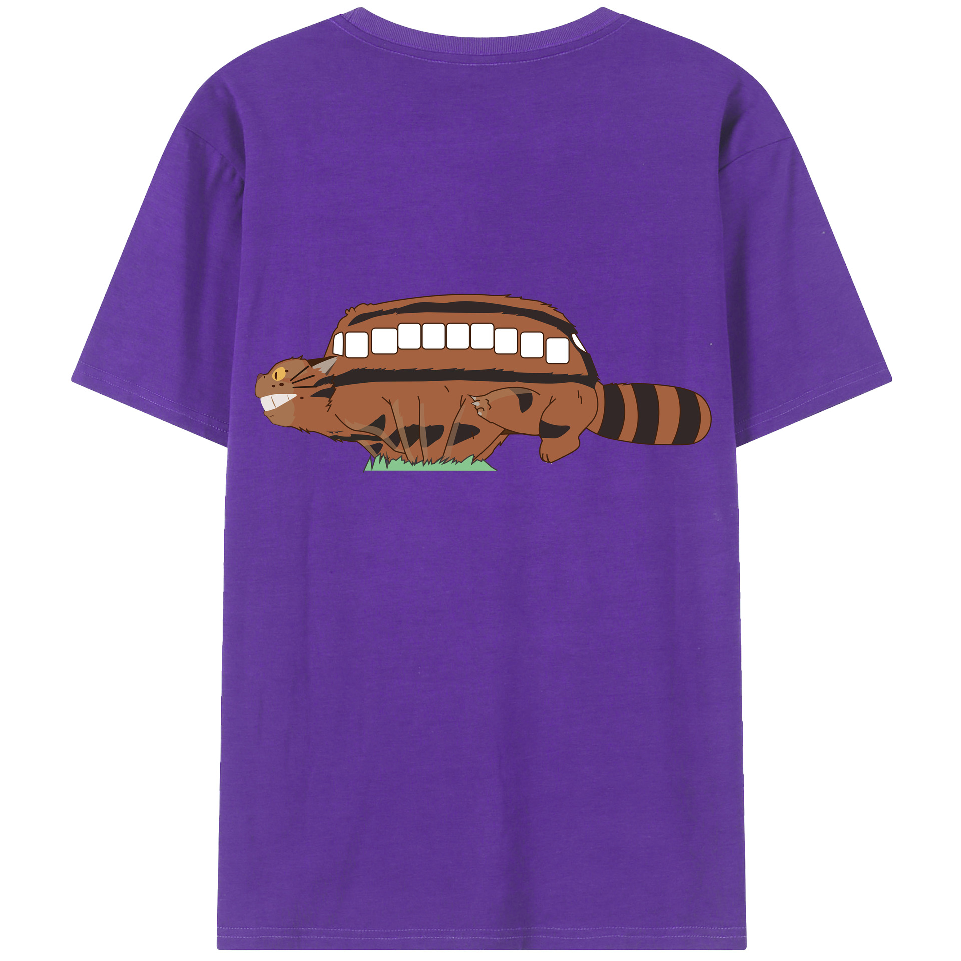 （画像用） となりのトトロ 草壁メイ 草壁サツキ My Neighbor Totoro Satsuki Kusakabe Mei Kusakabe 綿100％ メンズ半袖Tシャツ（バックプリント） 通気性