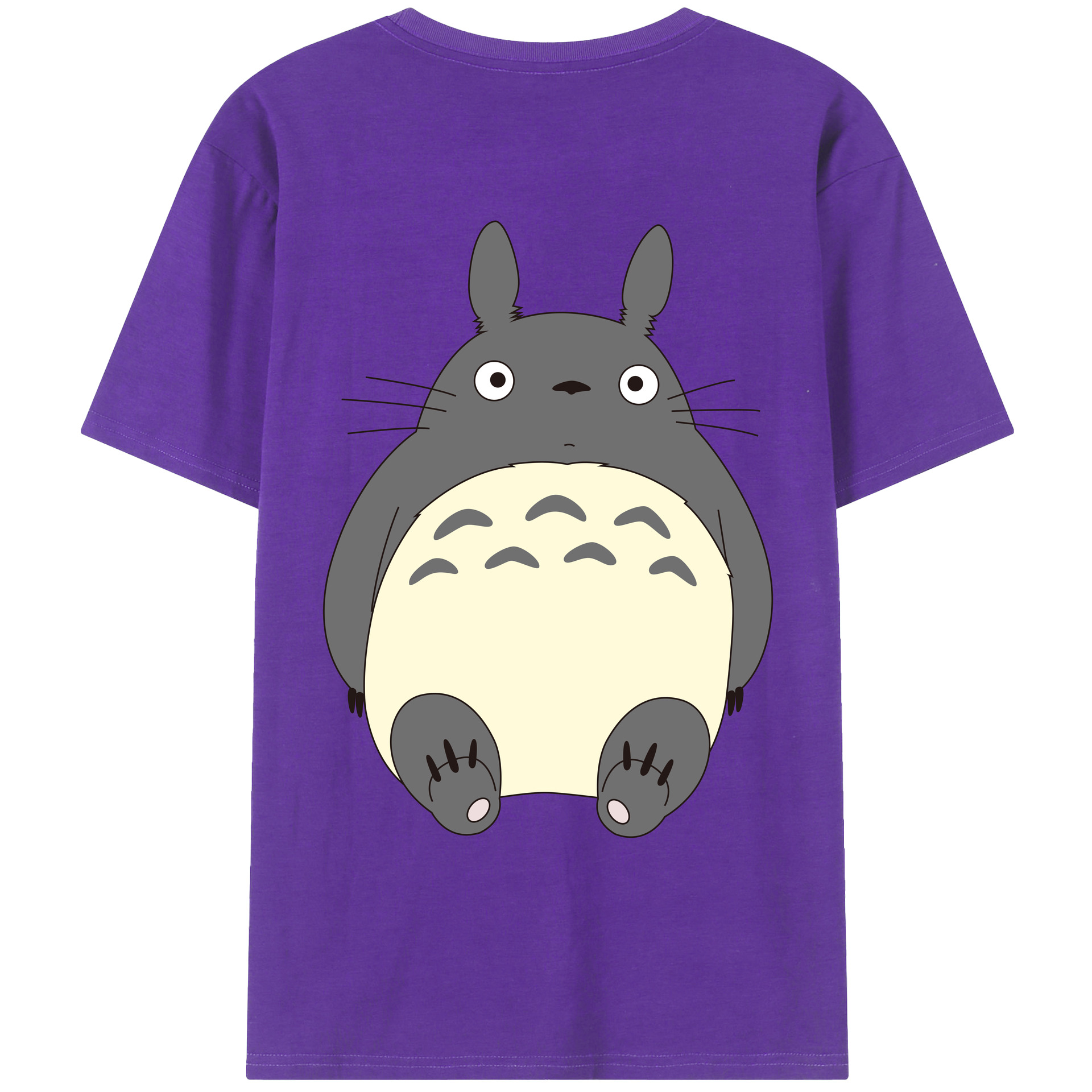（画像用） となりのトトロ 草壁メイ 草壁サツキ My Neighbor Totoro Satsuki Kusakabe Mei Kusakabe 綿100％ メンズ半袖Tシャツ（バックプリント） 通気性