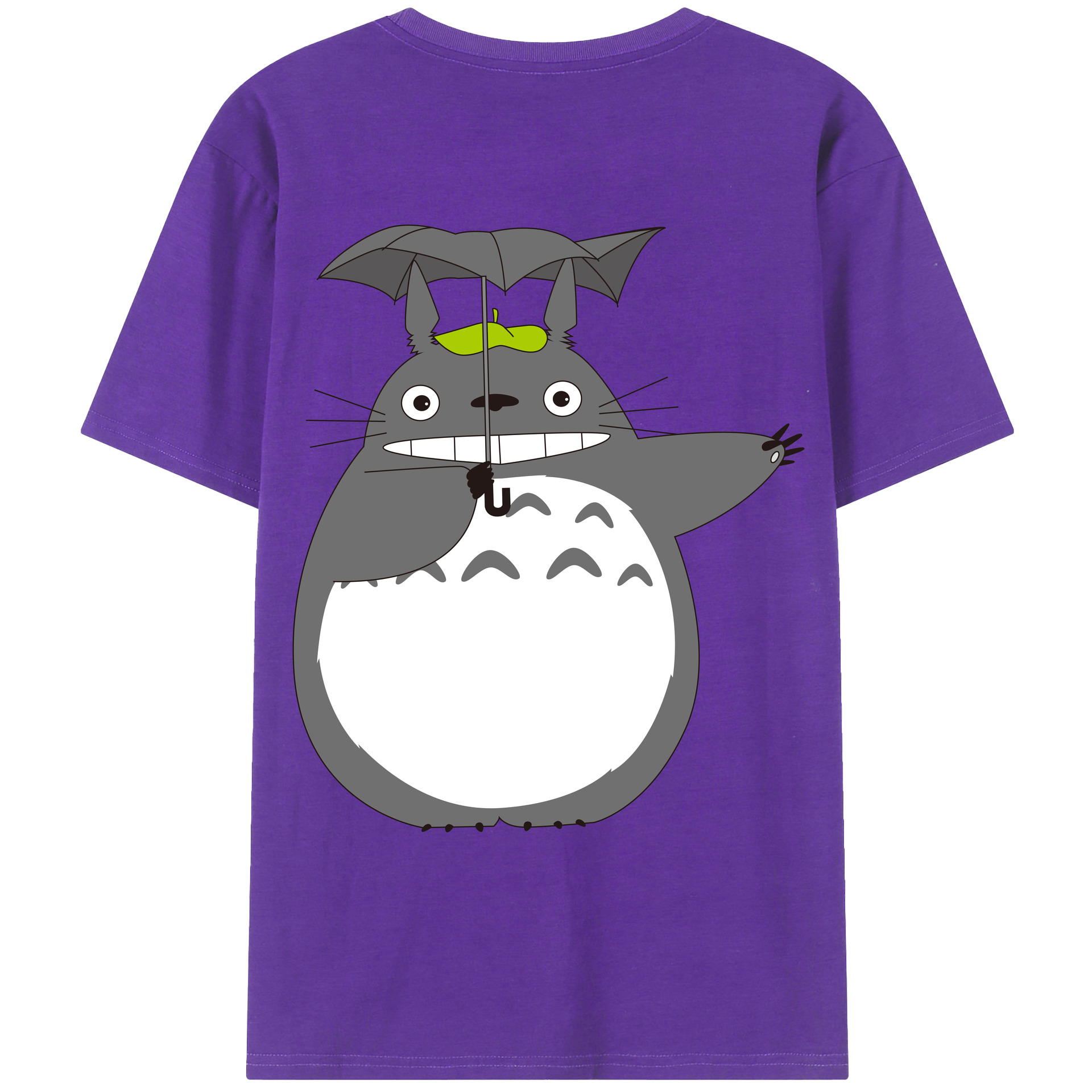 （画像用） となりのトトロ 草壁メイ 草壁サツキ My Neighbor Totoro Satsuki Kusakabe Mei Kusakabe 綿100％ メンズ半袖Tシャツ（バックプリント） 通気性