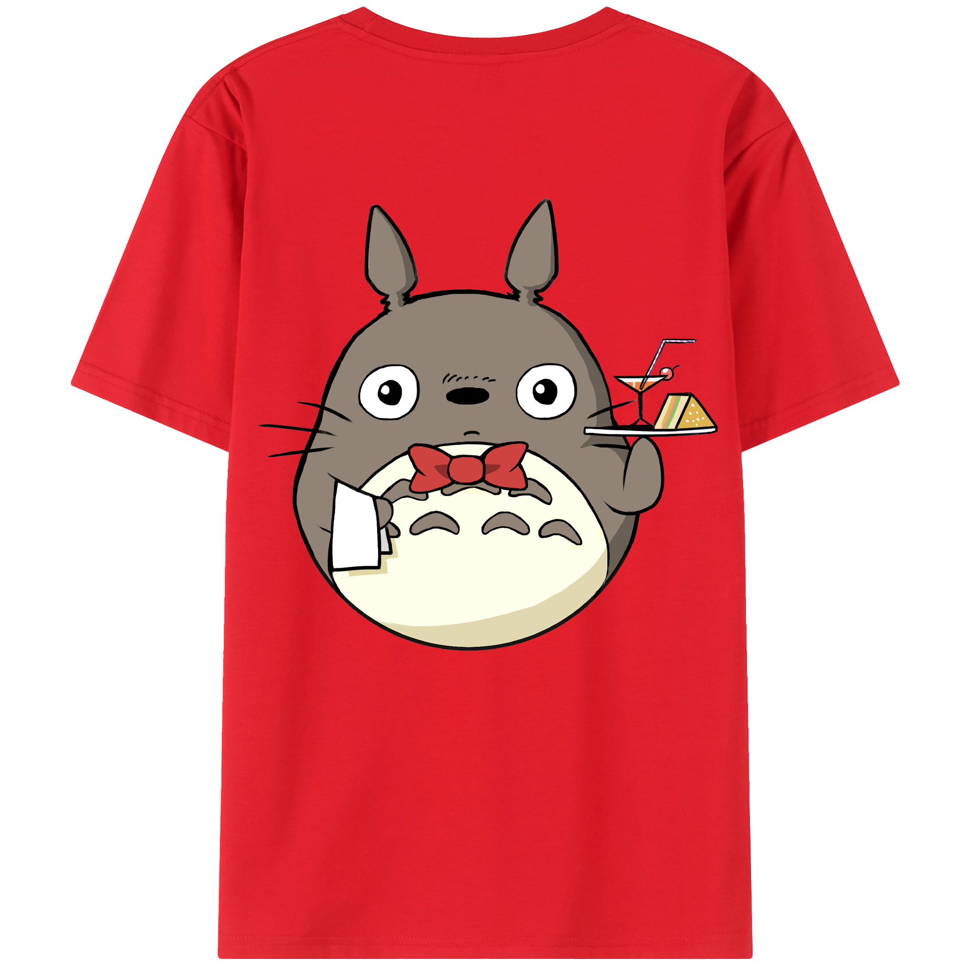 （画像用） となりのトトロ 草壁メイ 草壁サツキ My Neighbor Totoro Satsuki Kusakabe Mei Kusakabe 綿100％ メンズ半袖Tシャツ（バックプリント） 通気性