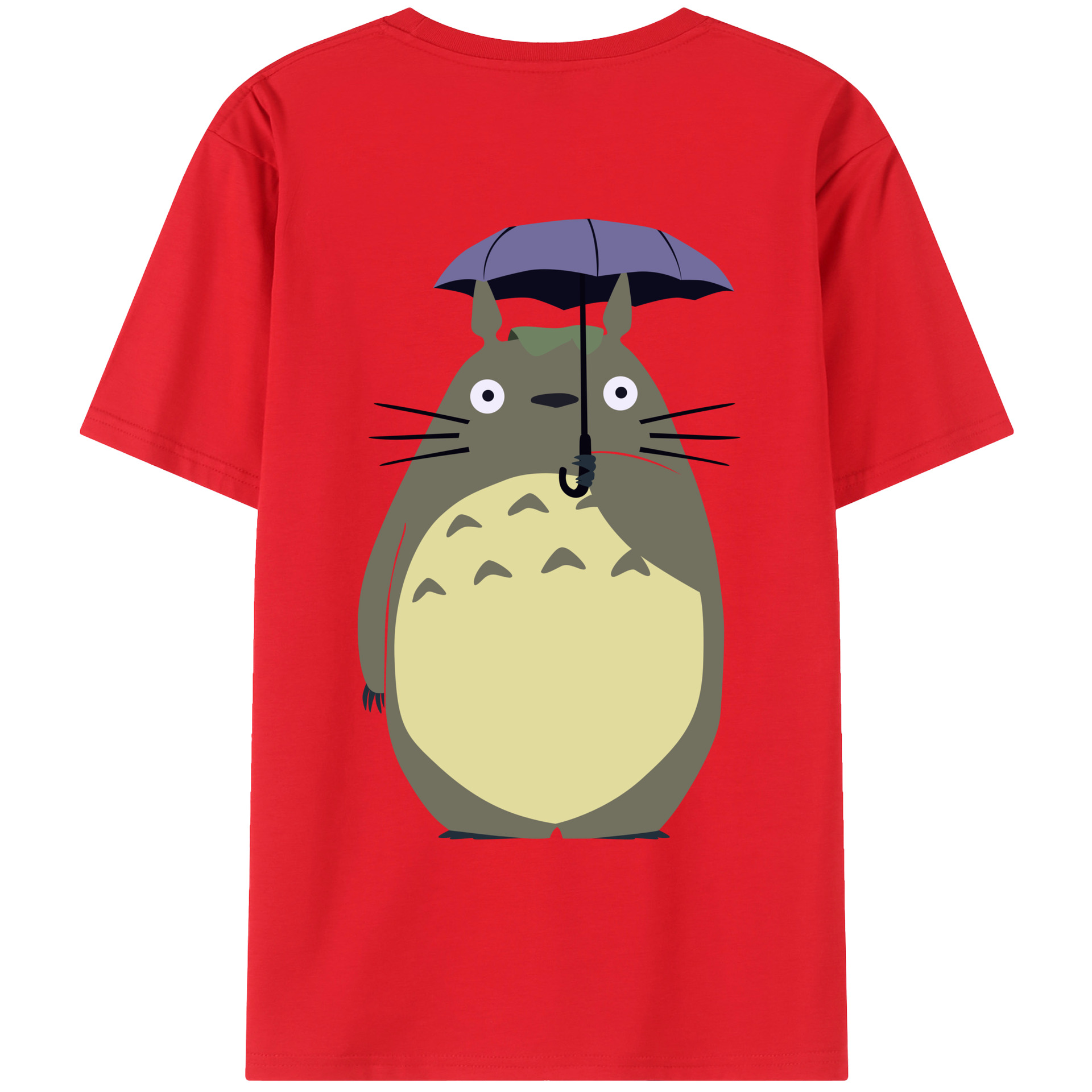 （画像用） となりのトトロ 草壁メイ 草壁サツキ My Neighbor Totoro Satsuki Kusakabe Mei Kusakabe 綿100％ メンズ半袖Tシャツ（バックプリント） 通気性
