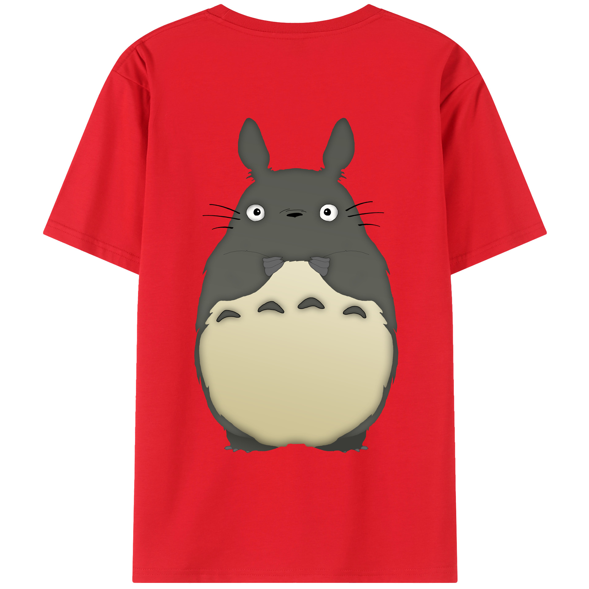 （画像用） となりのトトロ 草壁メイ 草壁サツキ My Neighbor Totoro Satsuki Kusakabe Mei Kusakabe 綿100％ メンズ半袖Tシャツ（バックプリント） 通気性