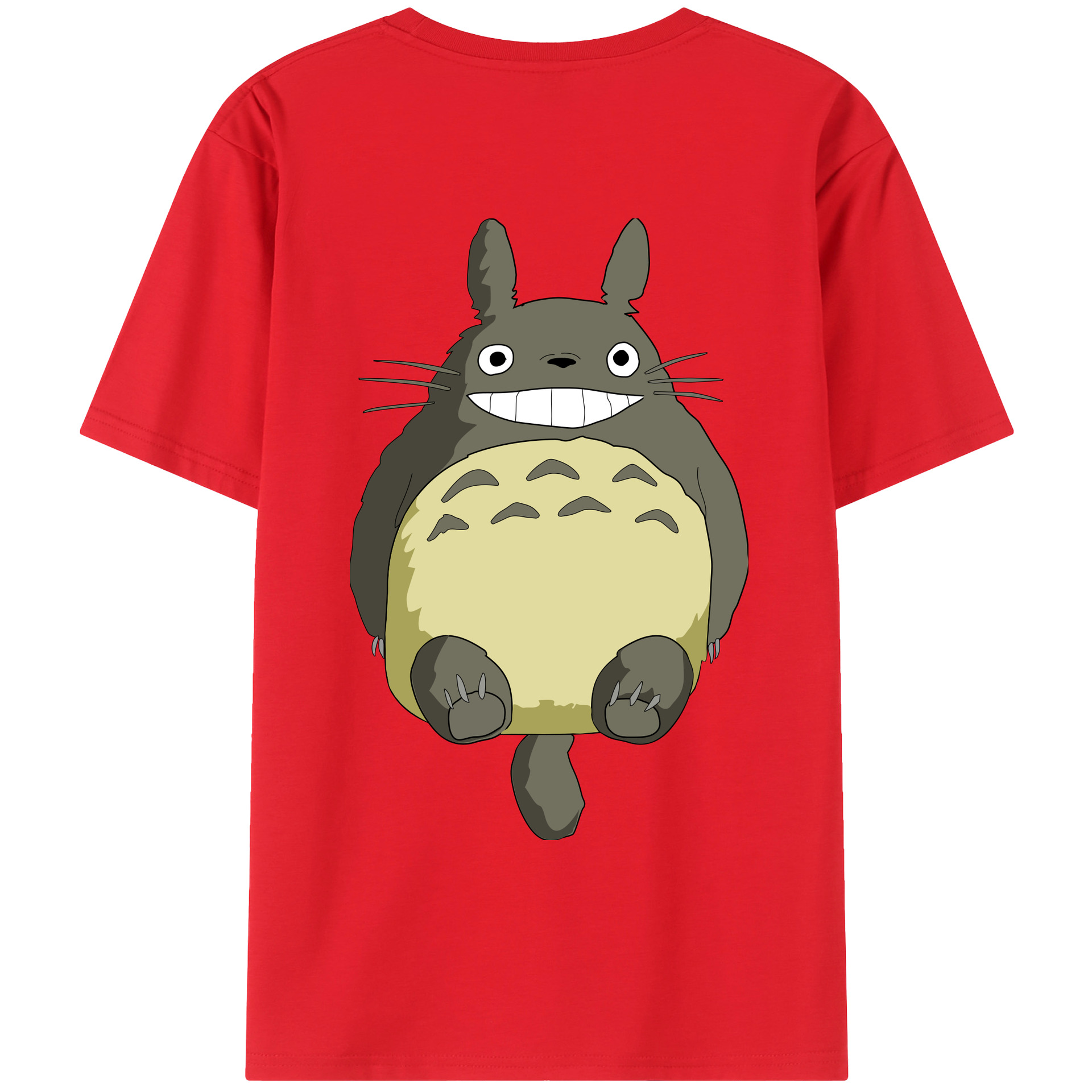 （画像用） となりのトトロ 草壁メイ 草壁サツキ My Neighbor Totoro Satsuki Kusakabe Mei Kusakabe 綿100％ メンズ半袖Tシャツ（バックプリント） 通気性