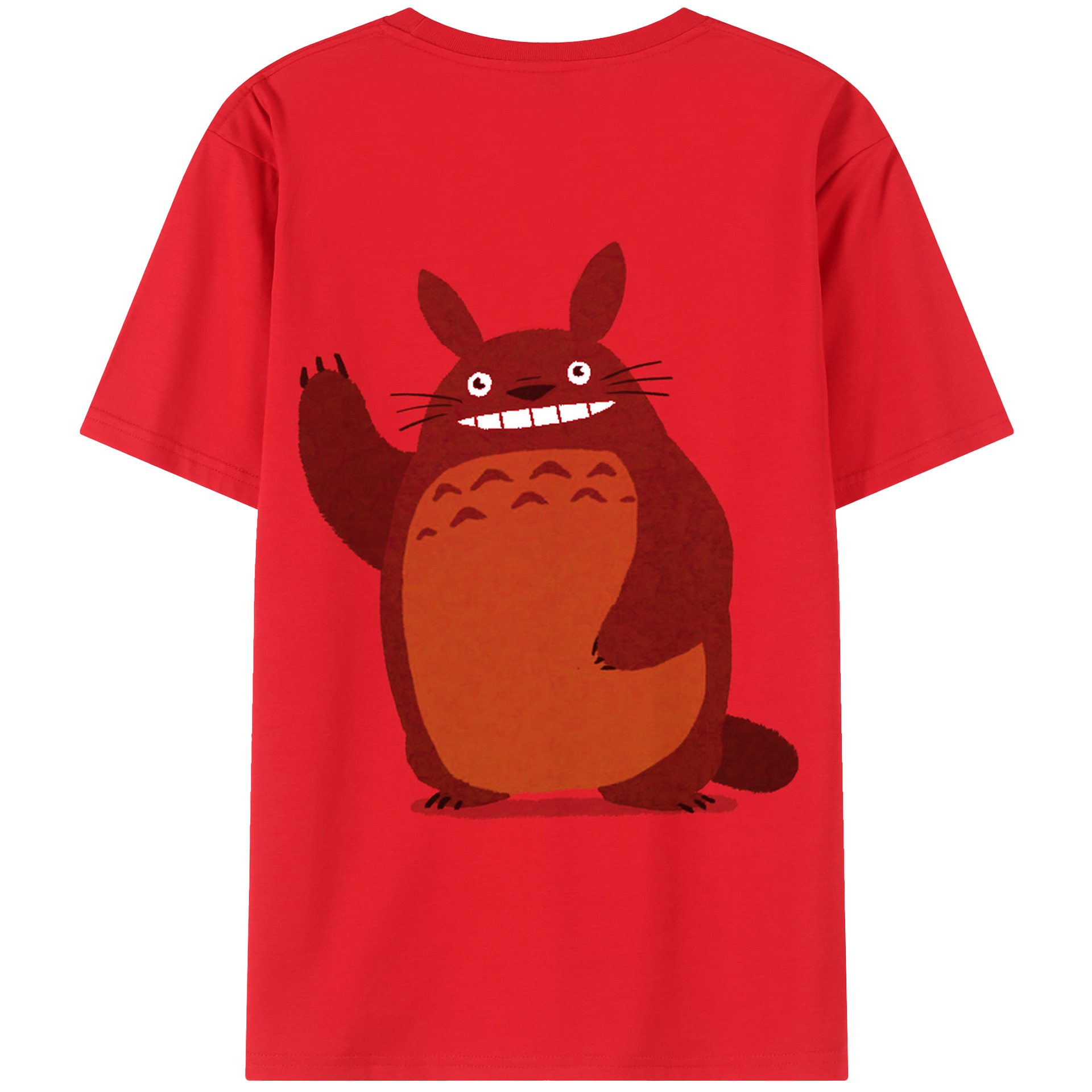 （画像用） となりのトトロ 草壁メイ 草壁サツキ My Neighbor Totoro Satsuki Kusakabe Mei Kusakabe 綿100％ メンズ半袖Tシャツ（バックプリント） 通気性