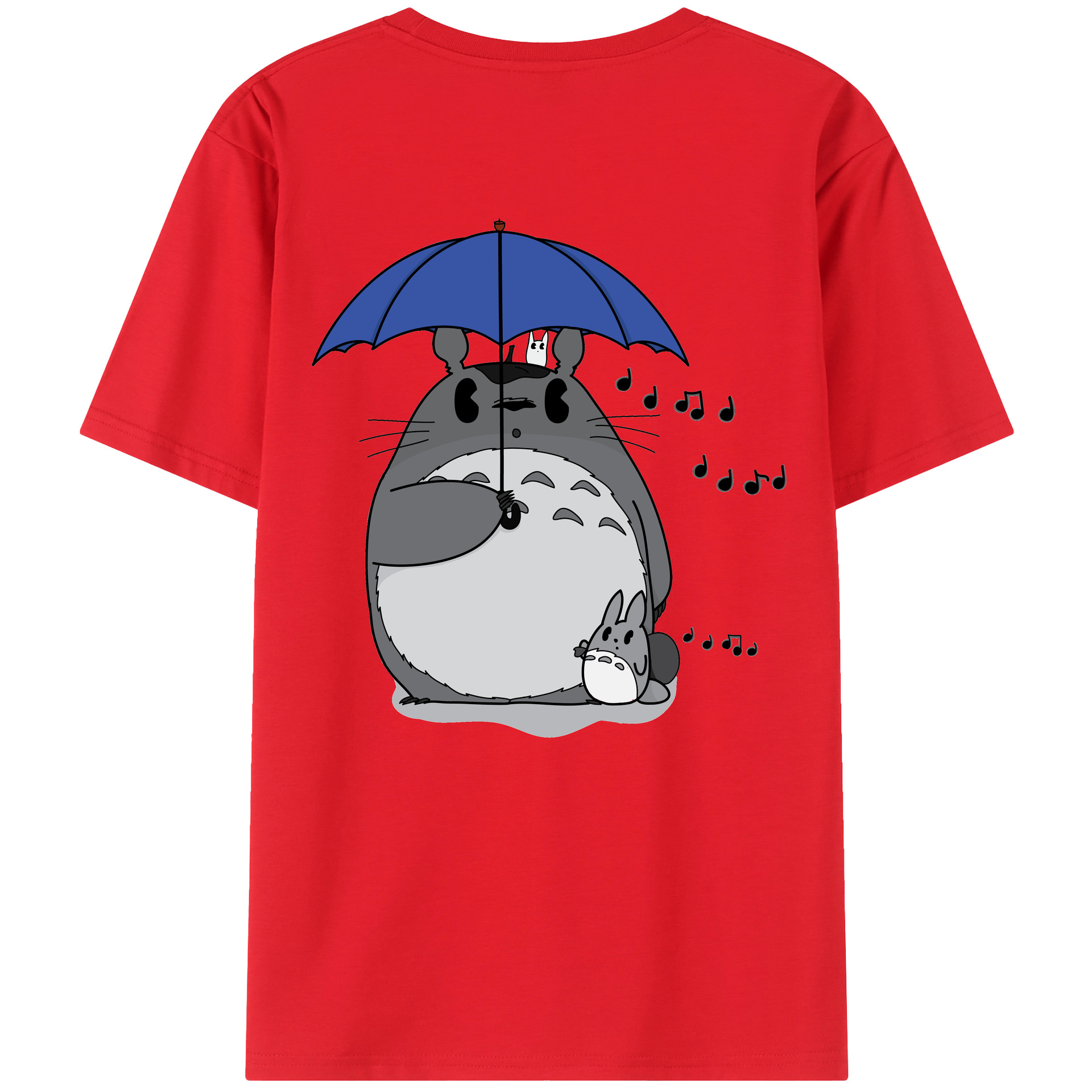 （画像用） となりのトトロ 草壁メイ 草壁サツキ My Neighbor Totoro Satsuki Kusakabe Mei Kusakabe 綿100％ メンズ半袖Tシャツ（バックプリント） 通気性
