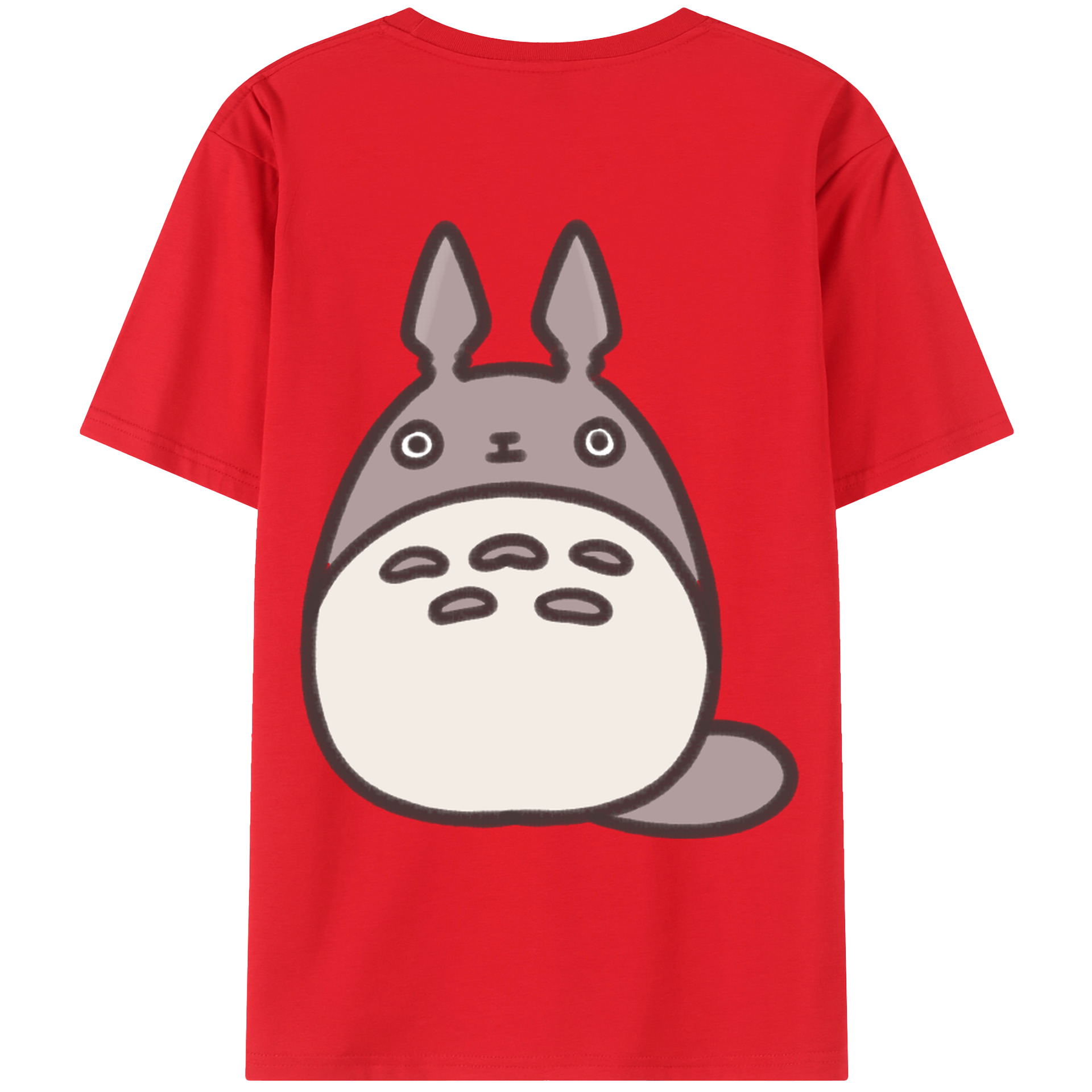 （画像用） となりのトトロ 草壁メイ 草壁サツキ My Neighbor Totoro Satsuki Kusakabe Mei Kusakabe 綿100％ メンズ半袖Tシャツ（バックプリント） 通気性