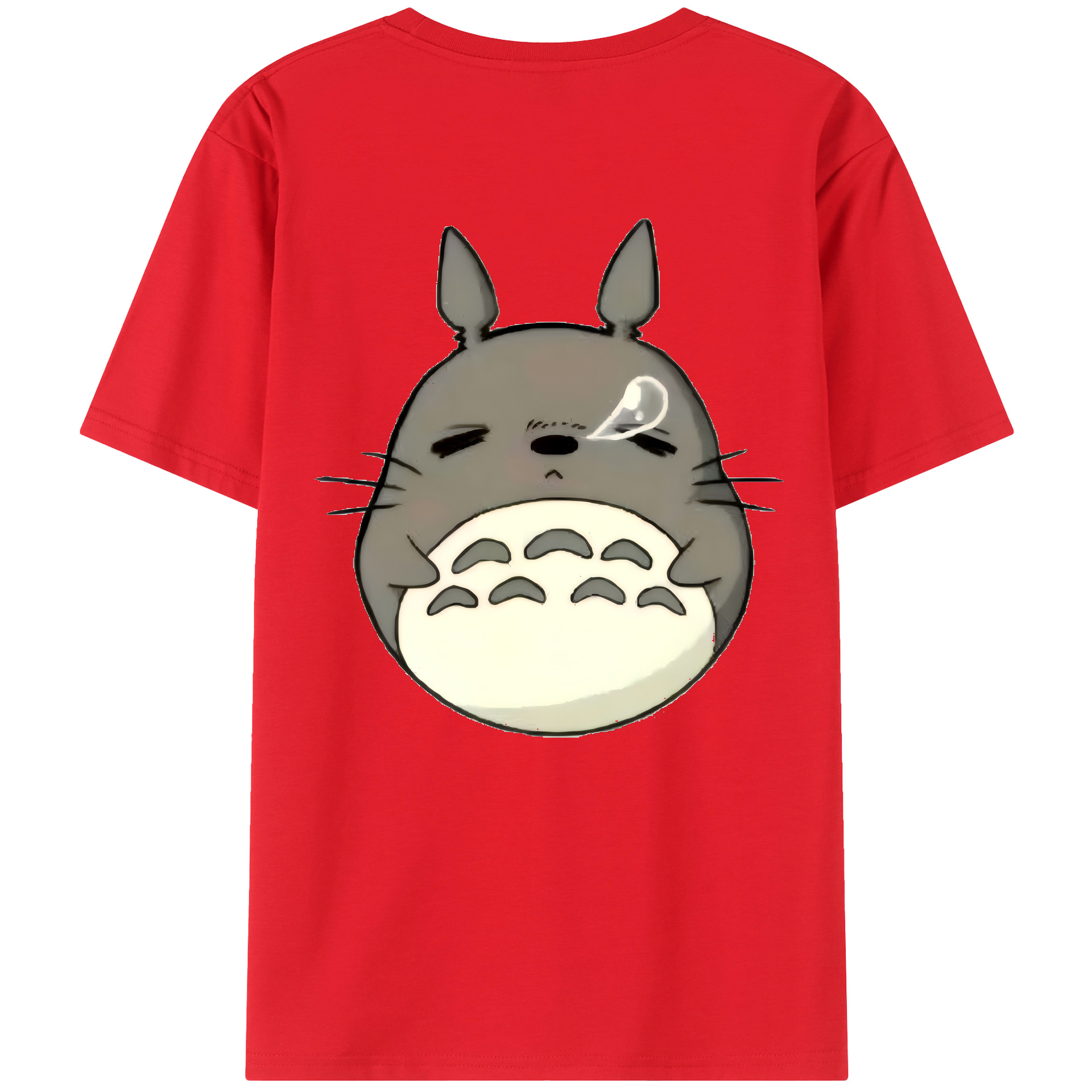 （画像用） となりのトトロ 草壁メイ 草壁サツキ My Neighbor Totoro Satsuki Kusakabe Mei Kusakabe 綿100％ メンズ半袖Tシャツ（バックプリント） 通気性