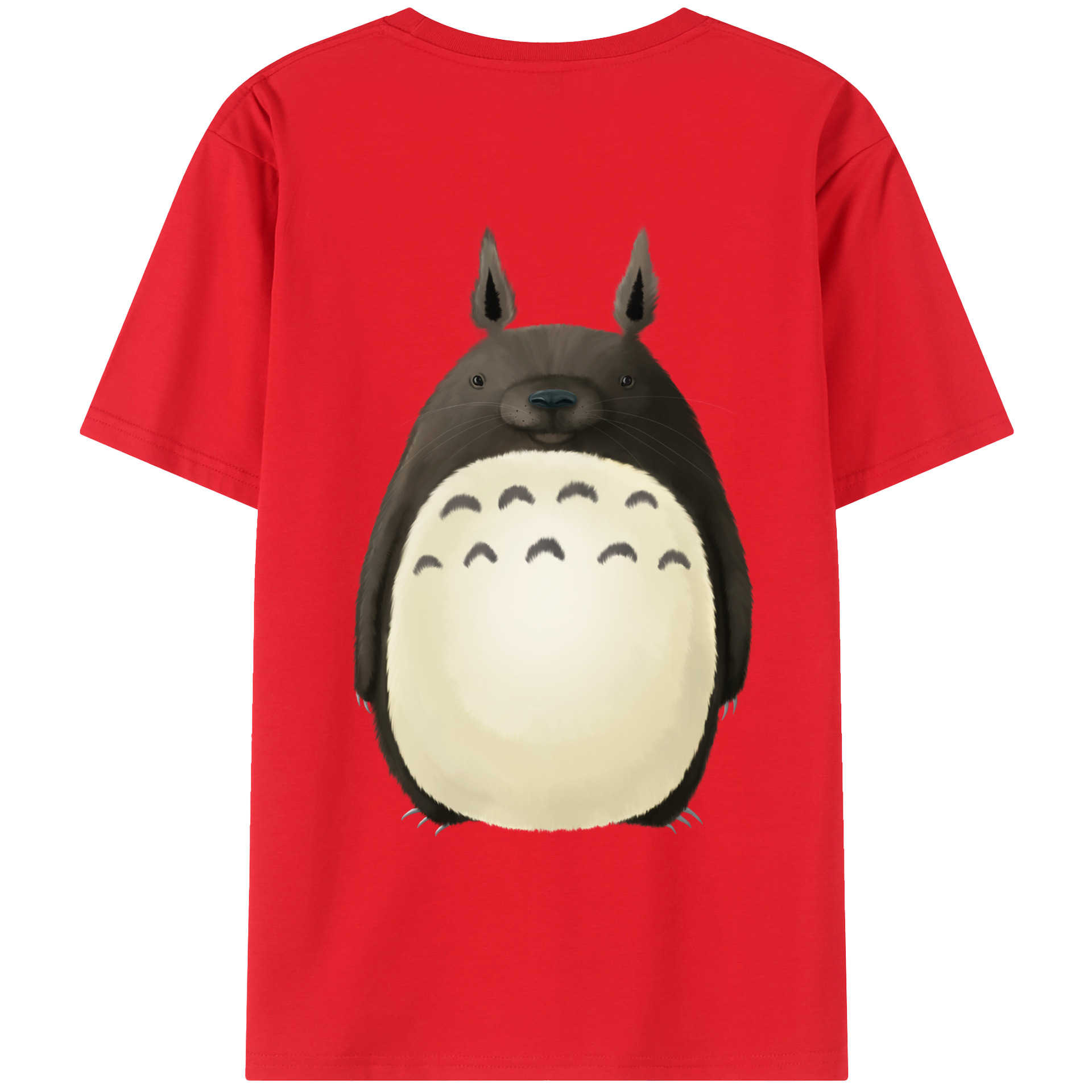 （画像用） となりのトトロ 草壁メイ 草壁サツキ My Neighbor Totoro Satsuki Kusakabe Mei Kusakabe 綿100％ メンズ半袖Tシャツ（バックプリント） 通気性
