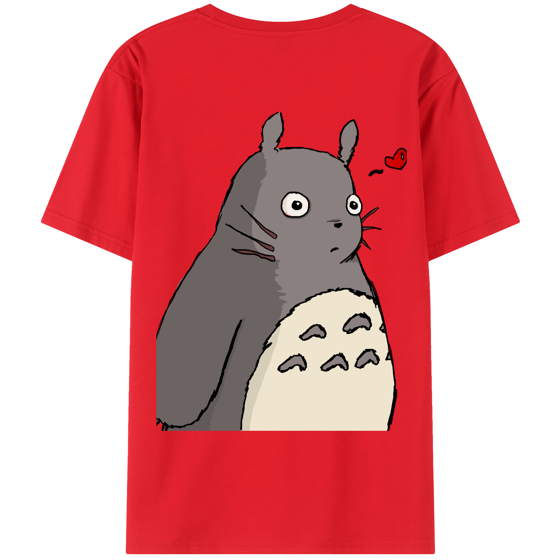 （画像用） となりのトトロ 草壁メイ 草壁サツキ My Neighbor Totoro Satsuki Kusakabe Mei Kusakabe 綿100％ メンズ半袖Tシャツ（バックプリント） 通気性