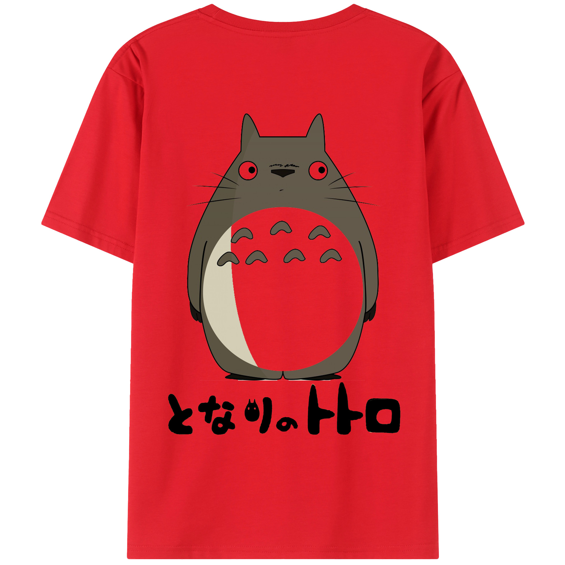 （画像用） となりのトトロ 草壁メイ 草壁サツキ My Neighbor Totoro Satsuki Kusakabe Mei Kusakabe 綿100％ メンズ半袖Tシャツ（バックプリント） 通気性