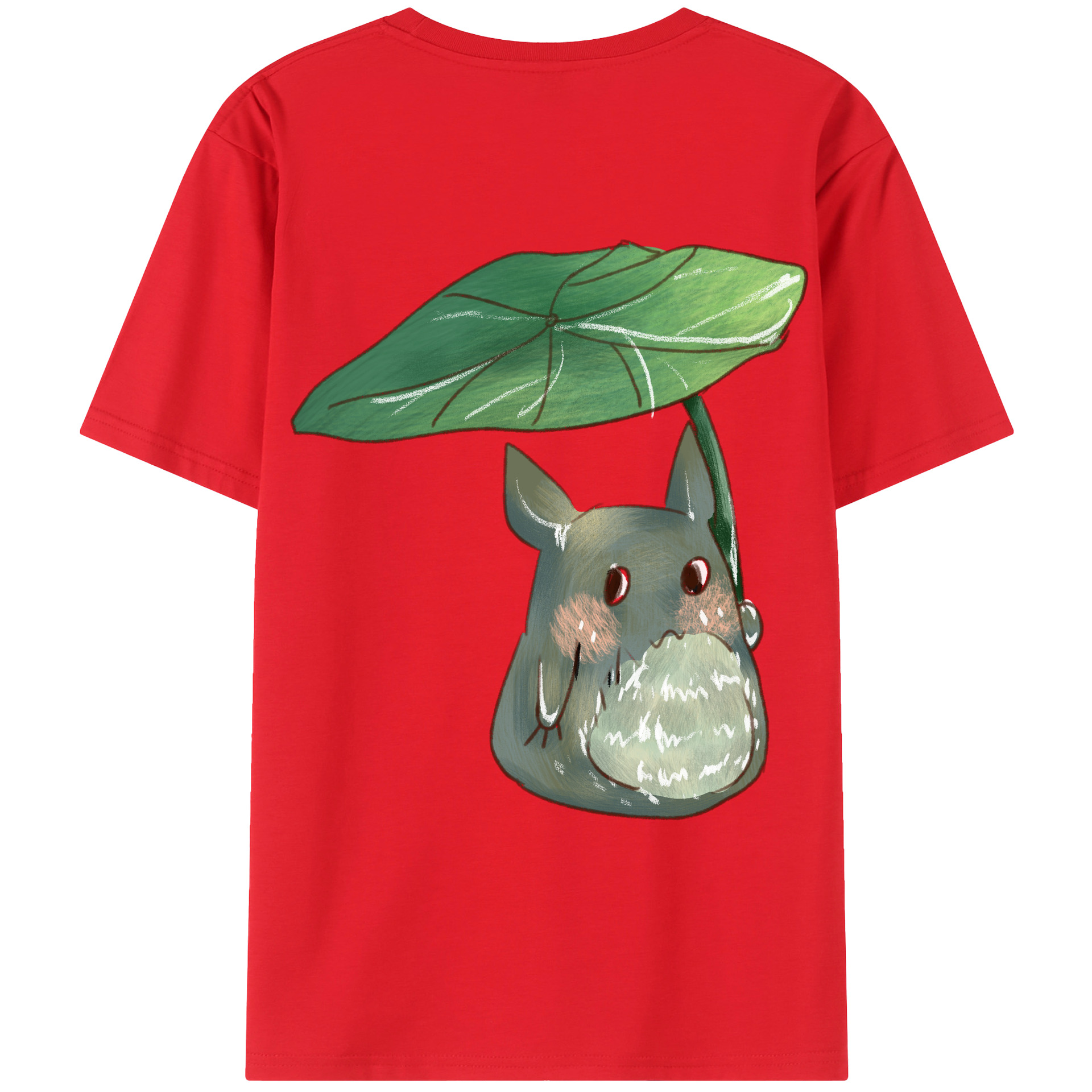 （画像用） となりのトトロ 草壁メイ 草壁サツキ My Neighbor Totoro Satsuki Kusakabe Mei Kusakabe 綿100％ メンズ半袖Tシャツ（バックプリント） 通気性