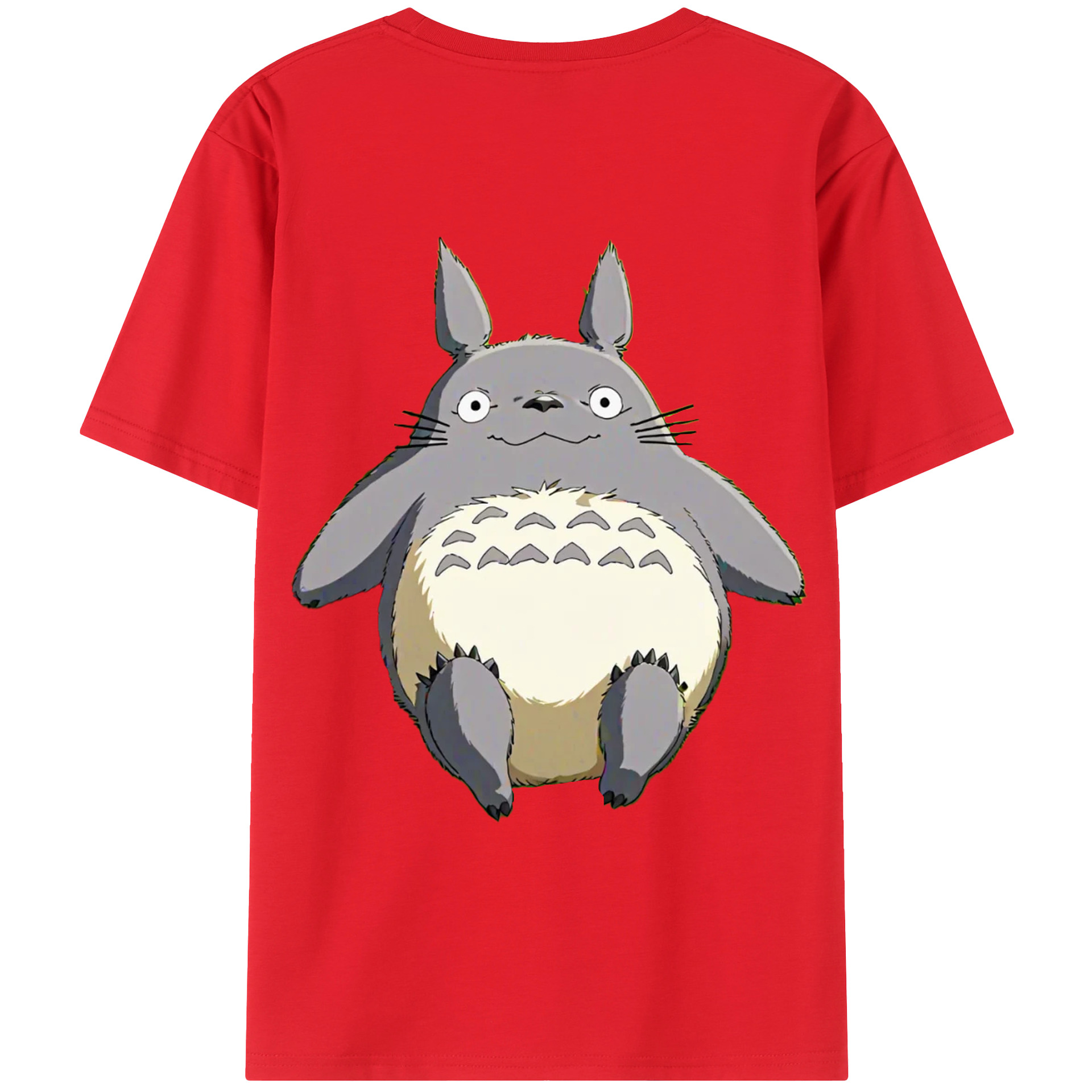 （画像用） となりのトトロ 草壁メイ 草壁サツキ My Neighbor Totoro Satsuki Kusakabe Mei Kusakabe 綿100％ メンズ半袖Tシャツ（バックプリント） 通気性