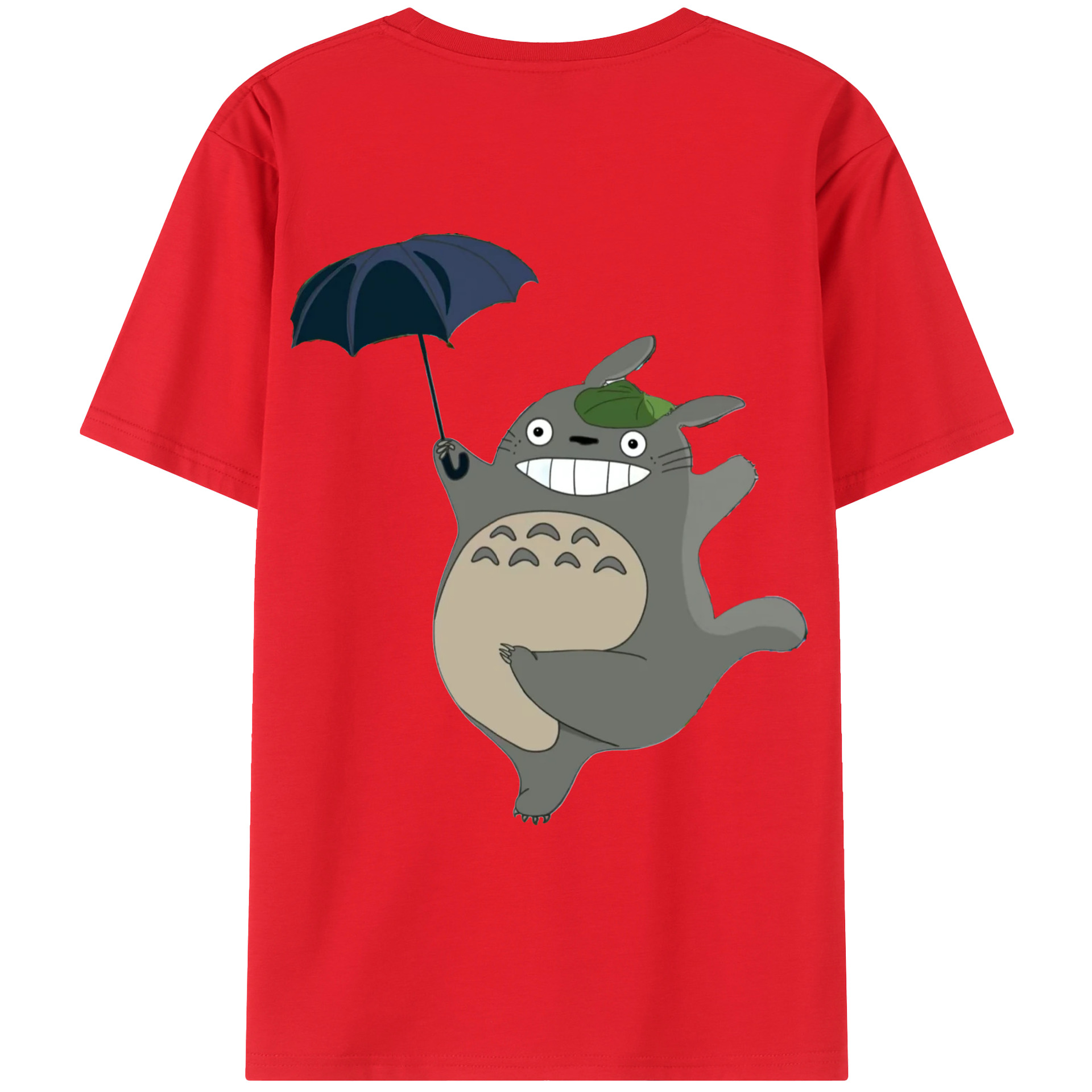 （画像用） となりのトトロ 草壁メイ 草壁サツキ My Neighbor Totoro Satsuki Kusakabe Mei Kusakabe 綿100％ メンズ半袖Tシャツ（バックプリント） 通気性