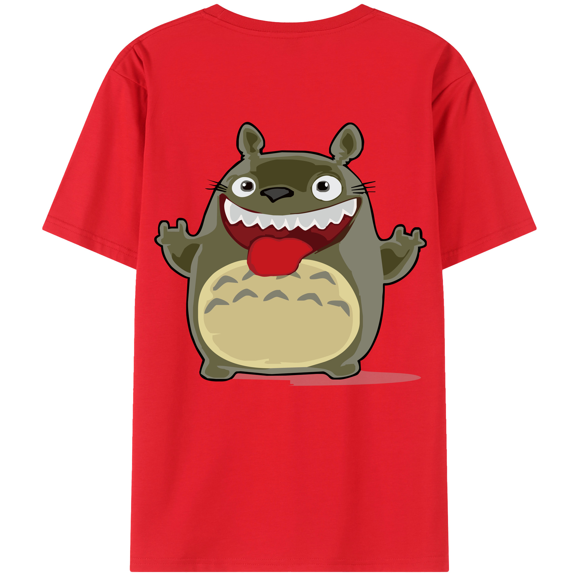 （画像用） となりのトトロ 草壁メイ 草壁サツキ My Neighbor Totoro Satsuki Kusakabe Mei Kusakabe 綿100％ メンズ半袖Tシャツ（バックプリント） 通気性