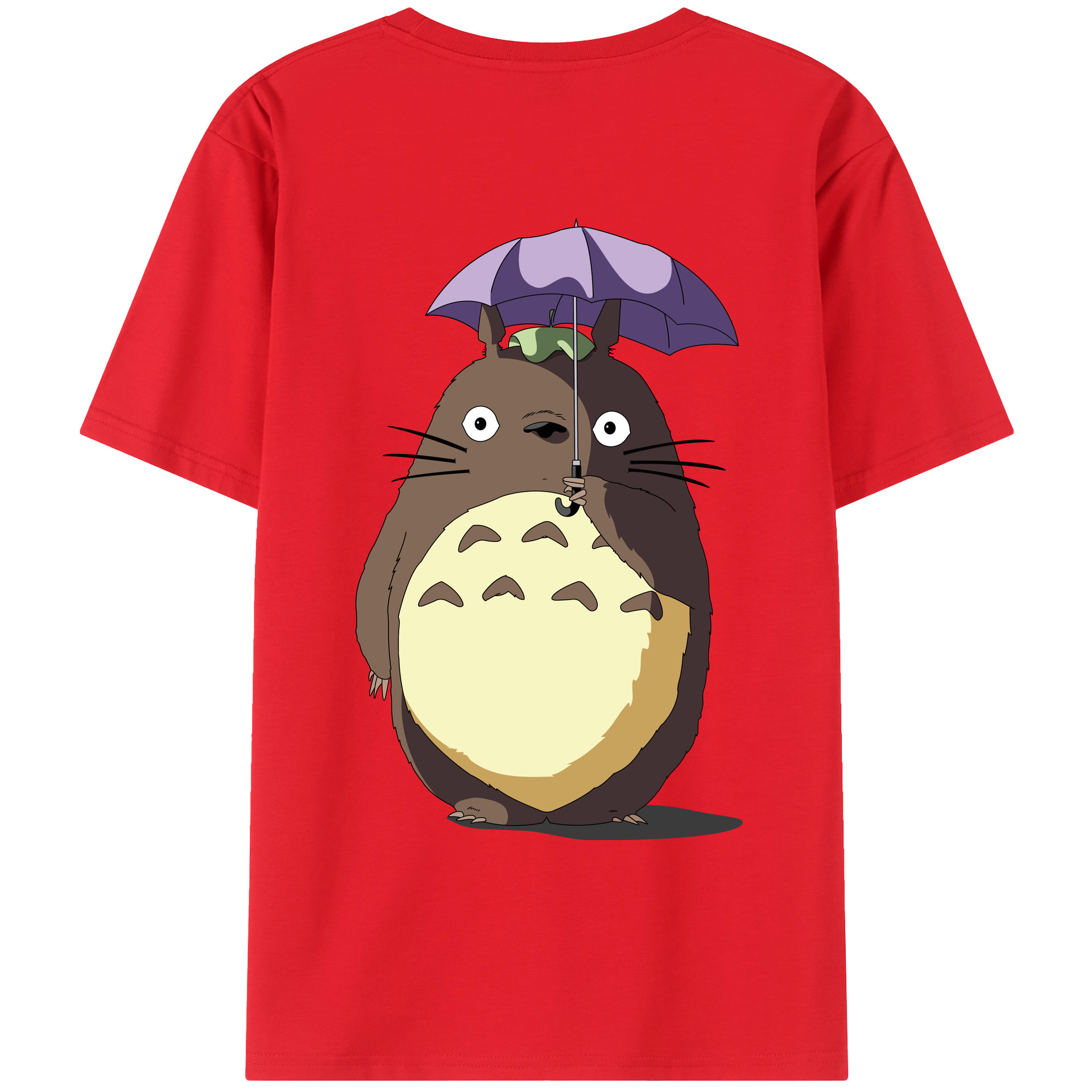 （画像用） となりのトトロ 草壁メイ 草壁サツキ My Neighbor Totoro Satsuki Kusakabe Mei Kusakabe 綿100％ メンズ半袖Tシャツ（バックプリント） 通気性