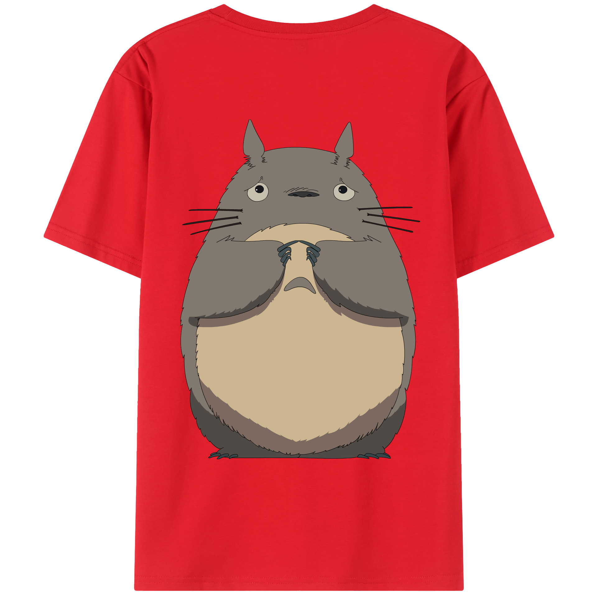 （画像用） となりのトトロ 草壁メイ 草壁サツキ My Neighbor Totoro Satsuki Kusakabe Mei Kusakabe 綿100％ メンズ半袖Tシャツ（バックプリント） 通気性