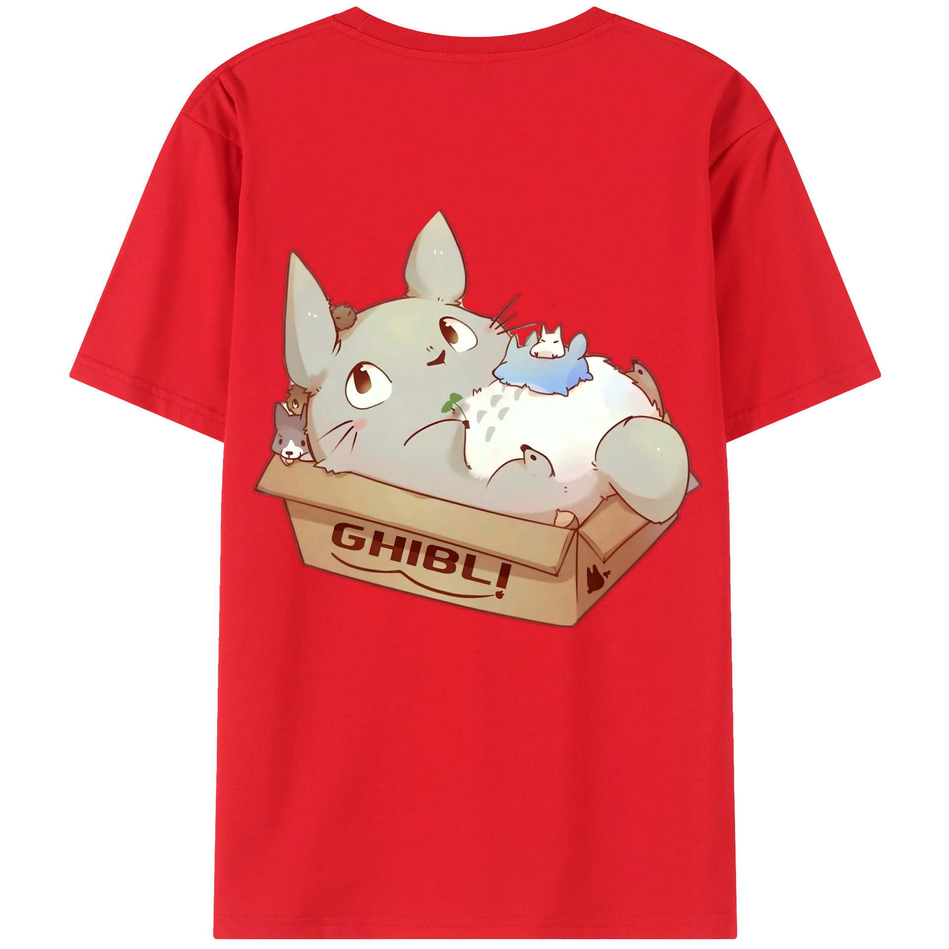 （画像用） となりのトトロ 草壁メイ 草壁サツキ My Neighbor Totoro Satsuki Kusakabe Mei Kusakabe 綿100％ メンズ半袖Tシャツ（バックプリント） 通気性