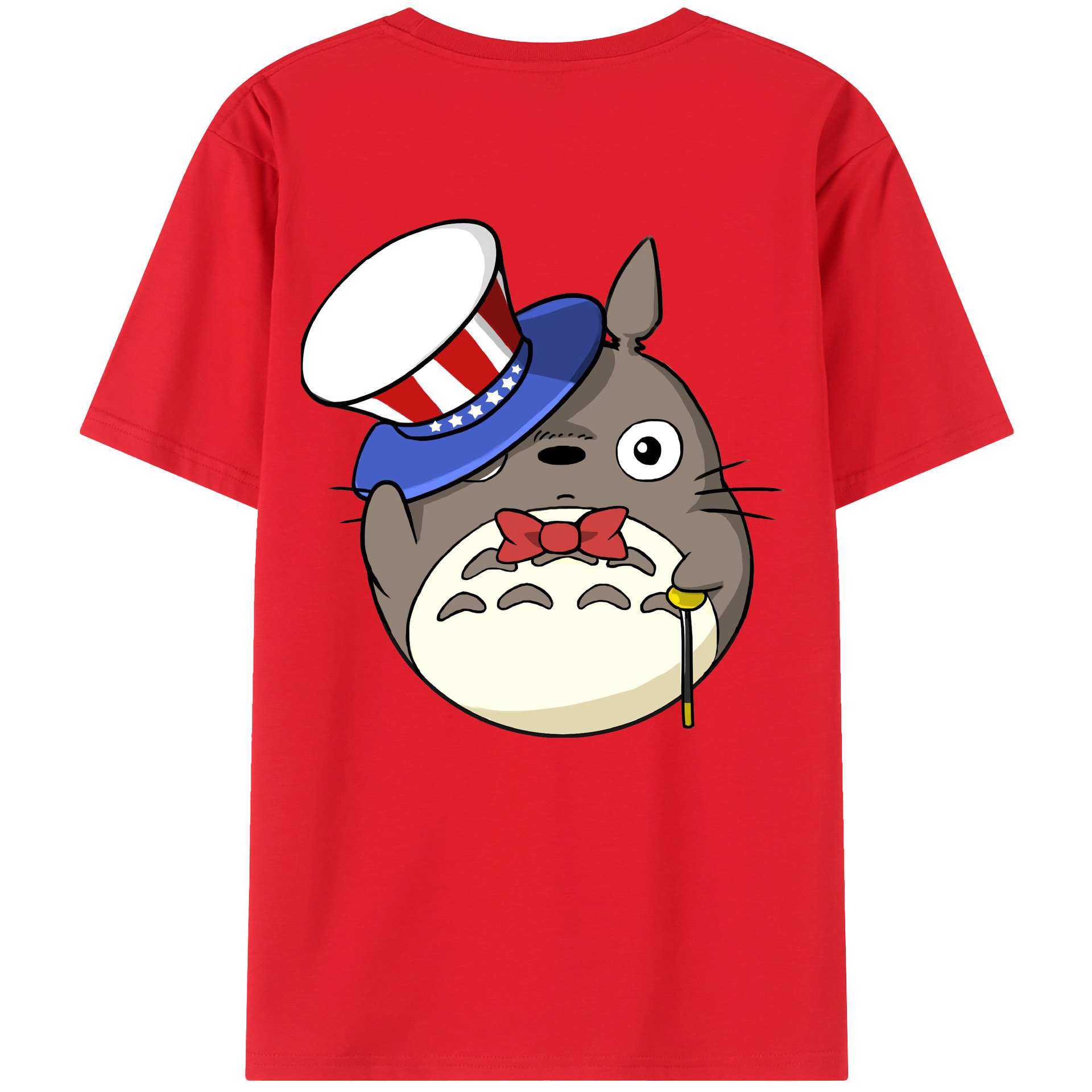 （画像用） となりのトトロ 草壁メイ 草壁サツキ My Neighbor Totoro Satsuki Kusakabe Mei Kusakabe 綿100％ メンズ半袖Tシャツ（バックプリント） 通気性