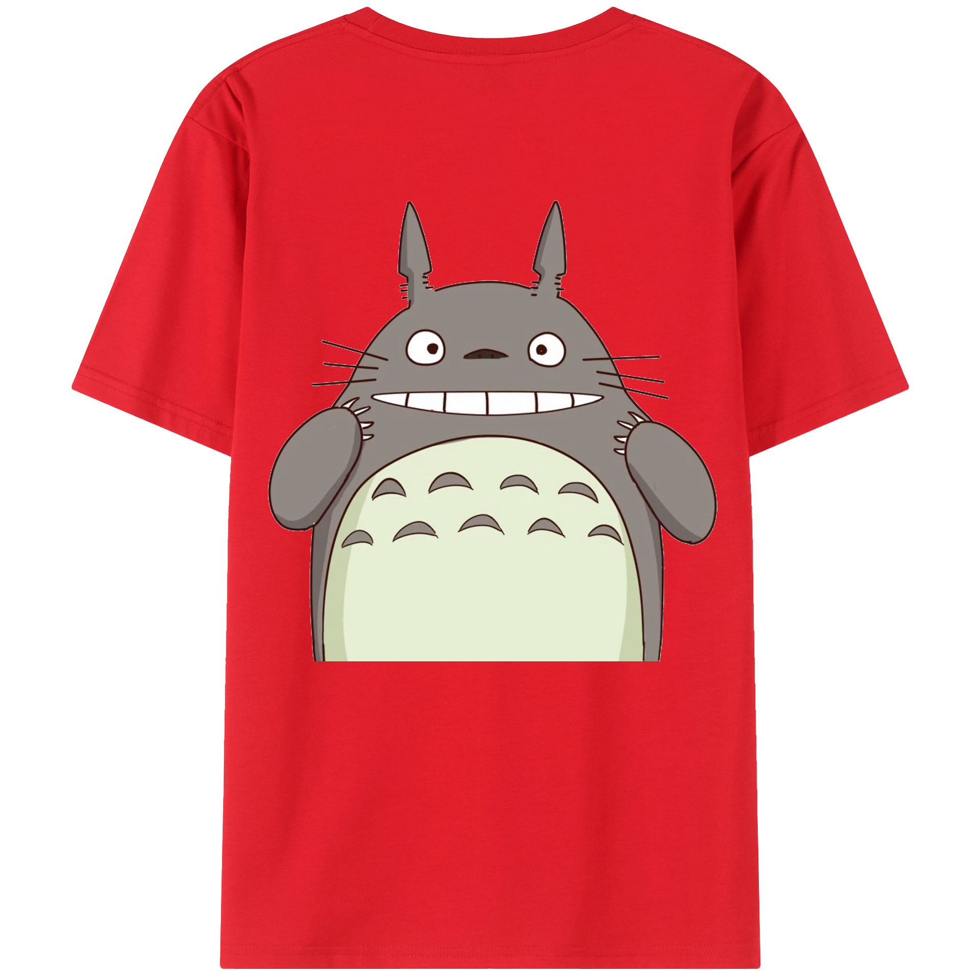 （画像用） となりのトトロ 草壁メイ 草壁サツキ My Neighbor Totoro Satsuki Kusakabe Mei Kusakabe 綿100％ メンズ半袖Tシャツ（バックプリント） 通気性