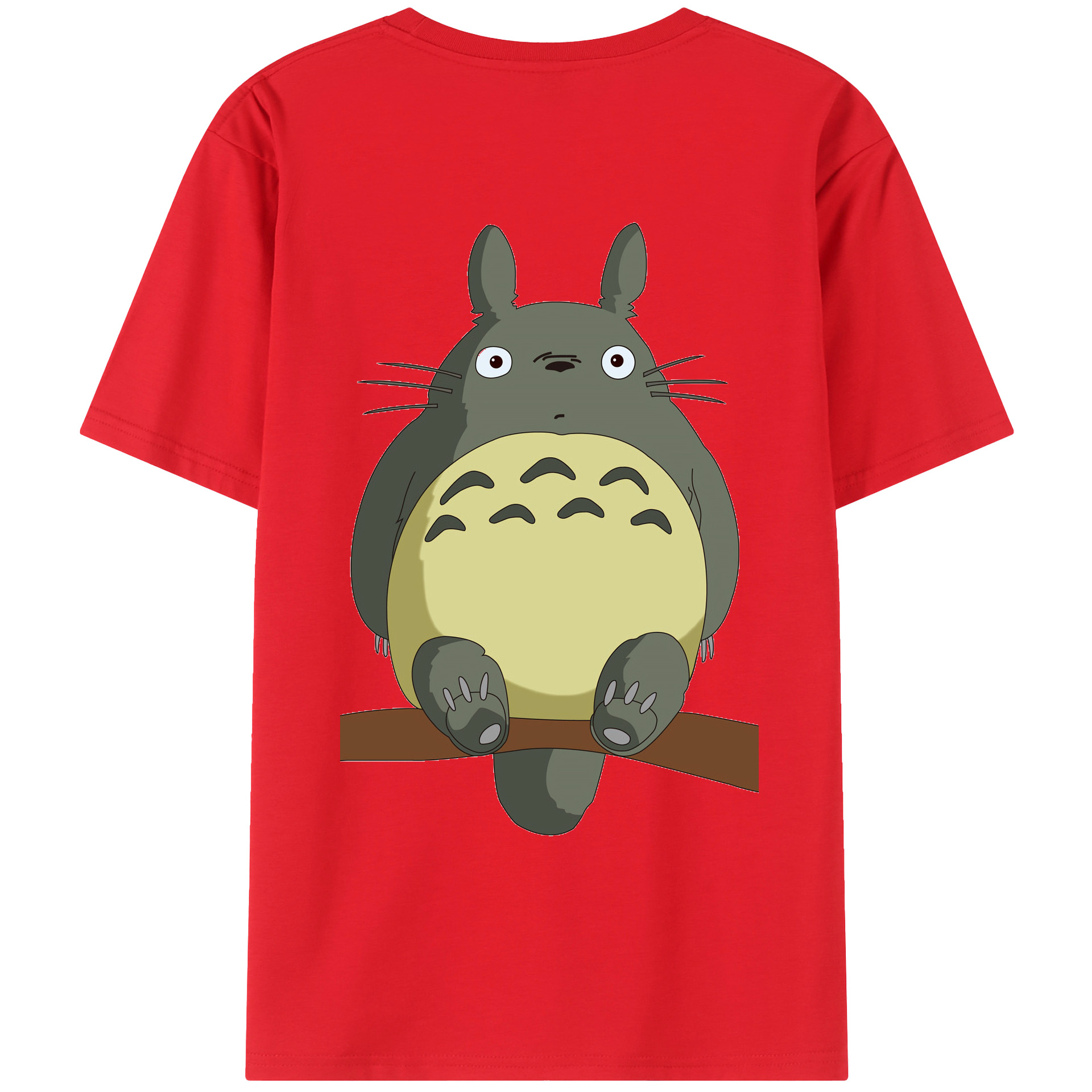 （画像用） となりのトトロ 草壁メイ 草壁サツキ My Neighbor Totoro Satsuki Kusakabe Mei Kusakabe 綿100％ メンズ半袖Tシャツ（バックプリント） 通気性