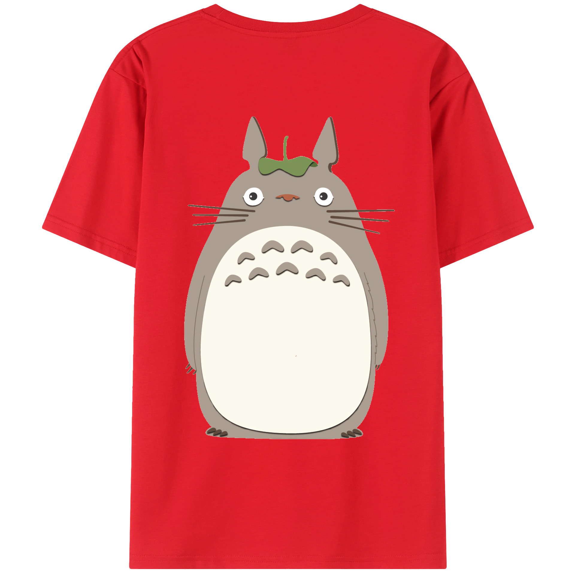 （画像用） となりのトトロ 草壁メイ 草壁サツキ My Neighbor Totoro Satsuki Kusakabe Mei Kusakabe 綿100％ メンズ半袖Tシャツ（バックプリント） 通気性